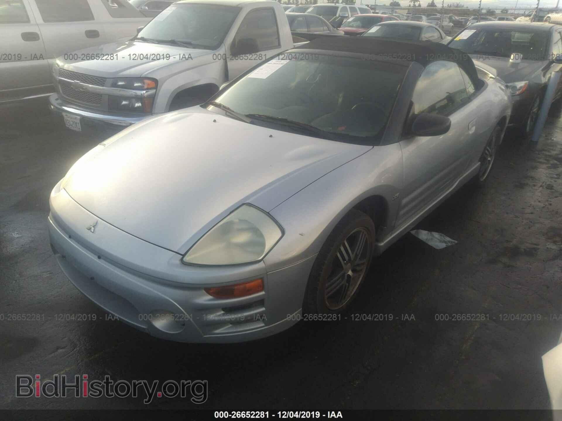 2003 MITSUBISHI ECLIPSE - VIN: 4A3AE75H63E196883 - Фото 2