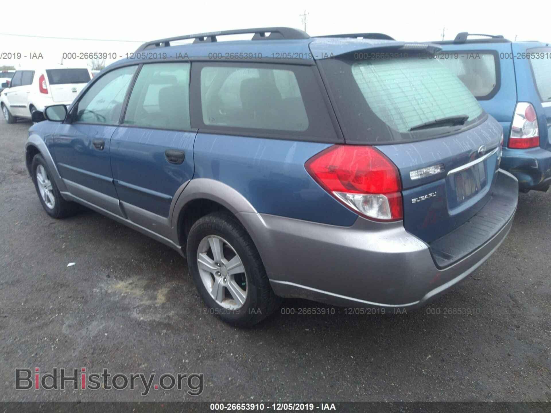 2008 SUBARU OUTBACK - VIN: 4S4BP60C787334929 - Фото 3