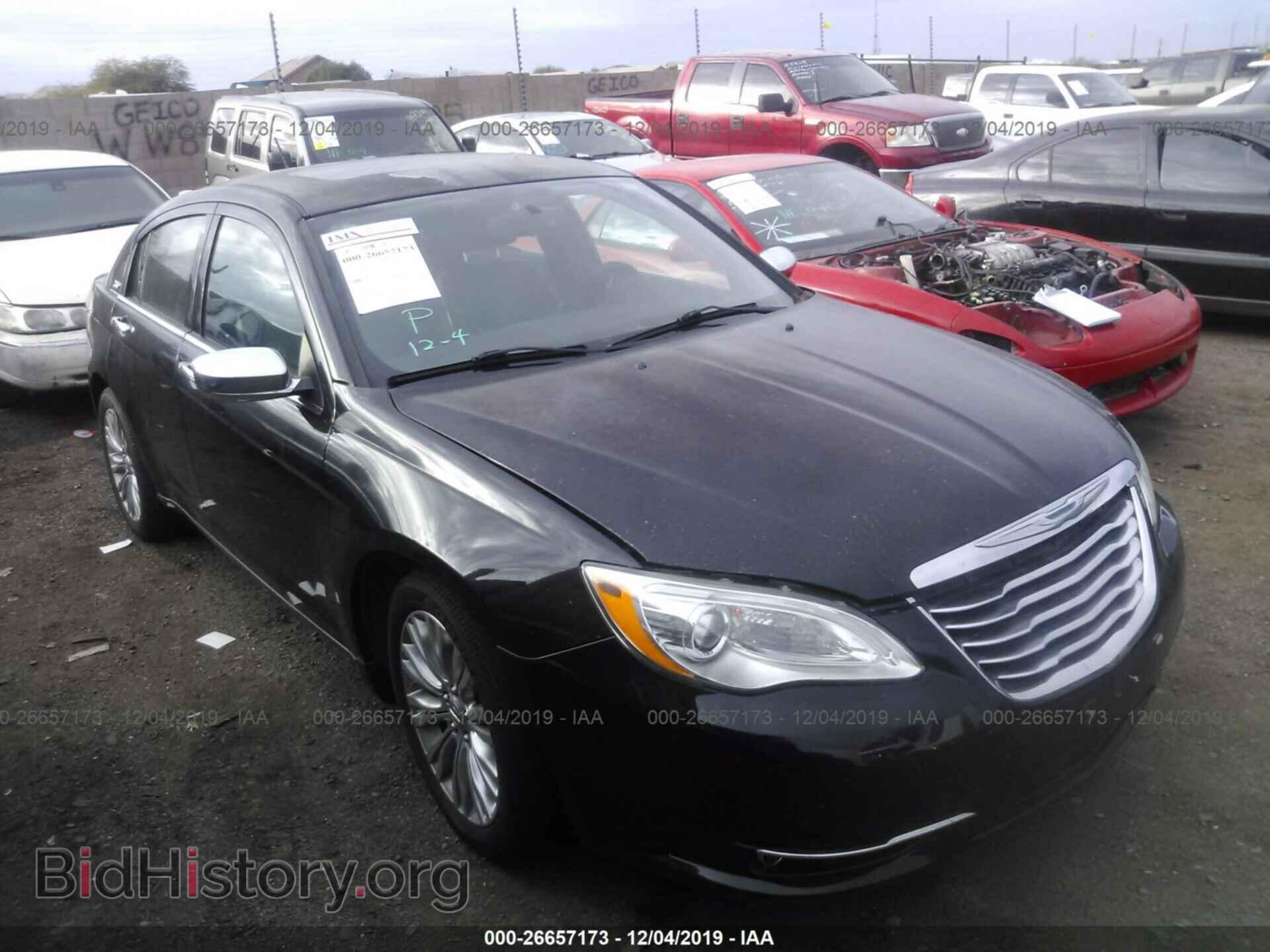 Фотография 1C3CCBCG0CN307267 - CHRYSLER 200 2012