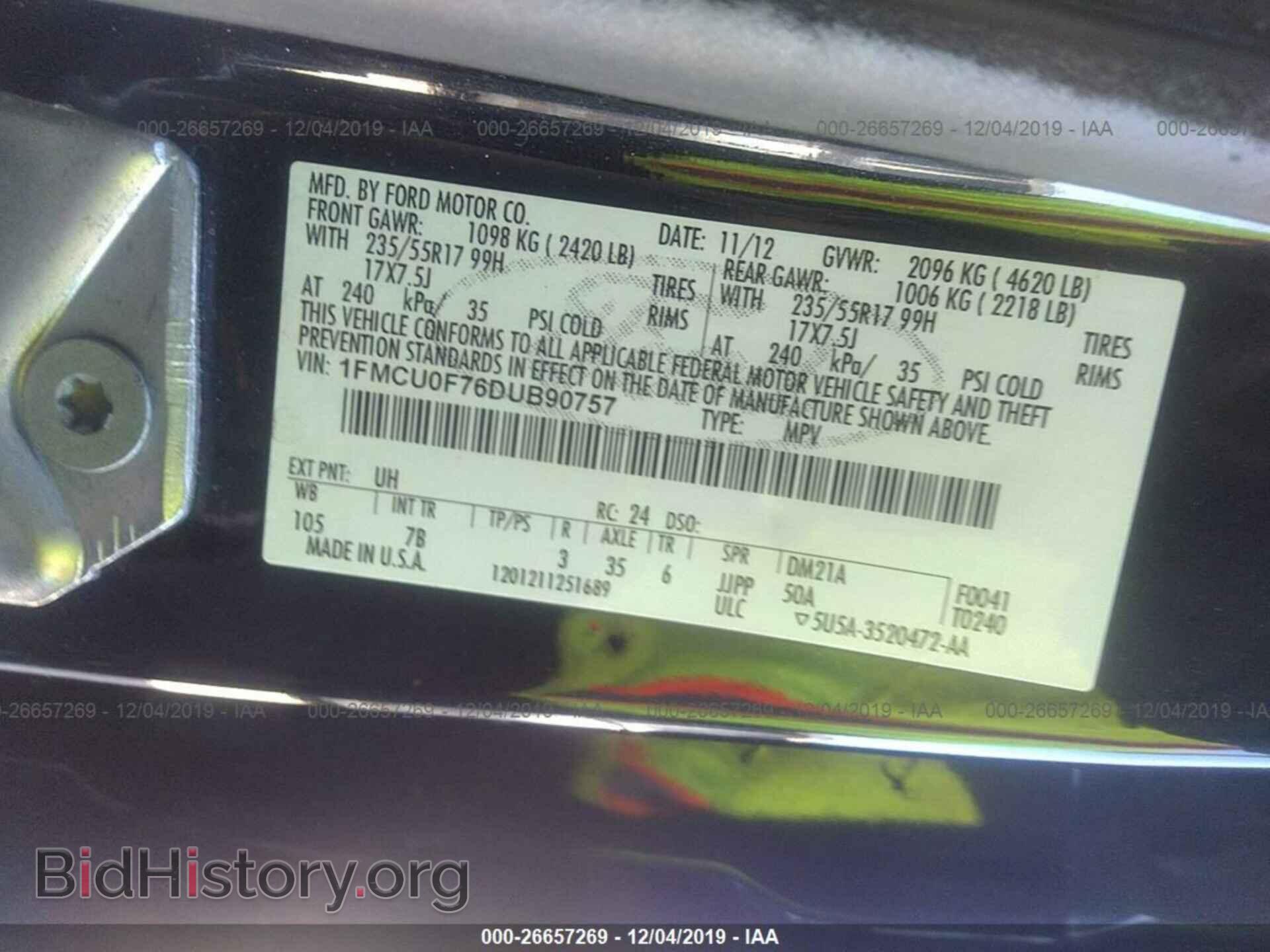 2013 Ford Escape - VIN: 1FMCU0F76DUB90757 - Photo 9