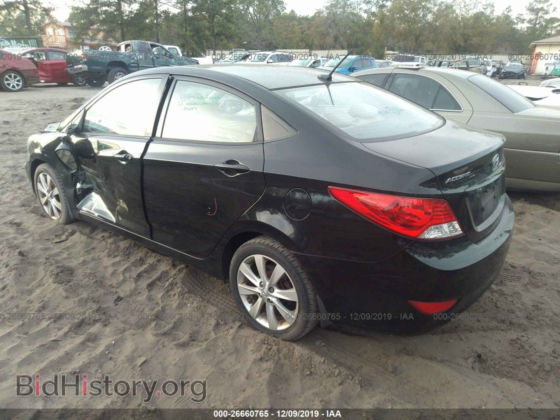 2013 HYUNDAI ACCENT - VIN: KMHCU4AE4DU336439 - Фото 3