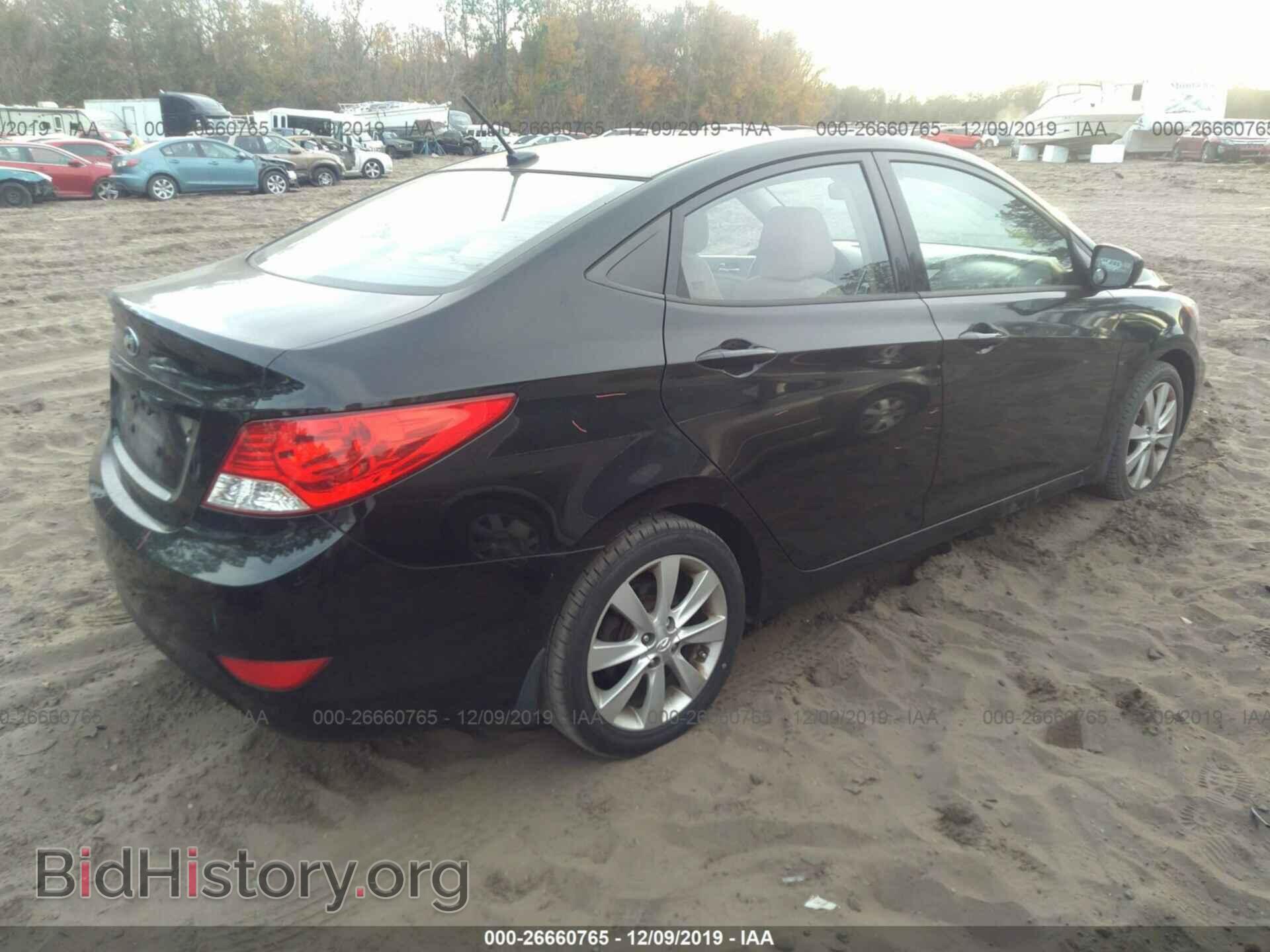 2013 HYUNDAI ACCENT - VIN: KMHCU4AE4DU336439 - Фото 4