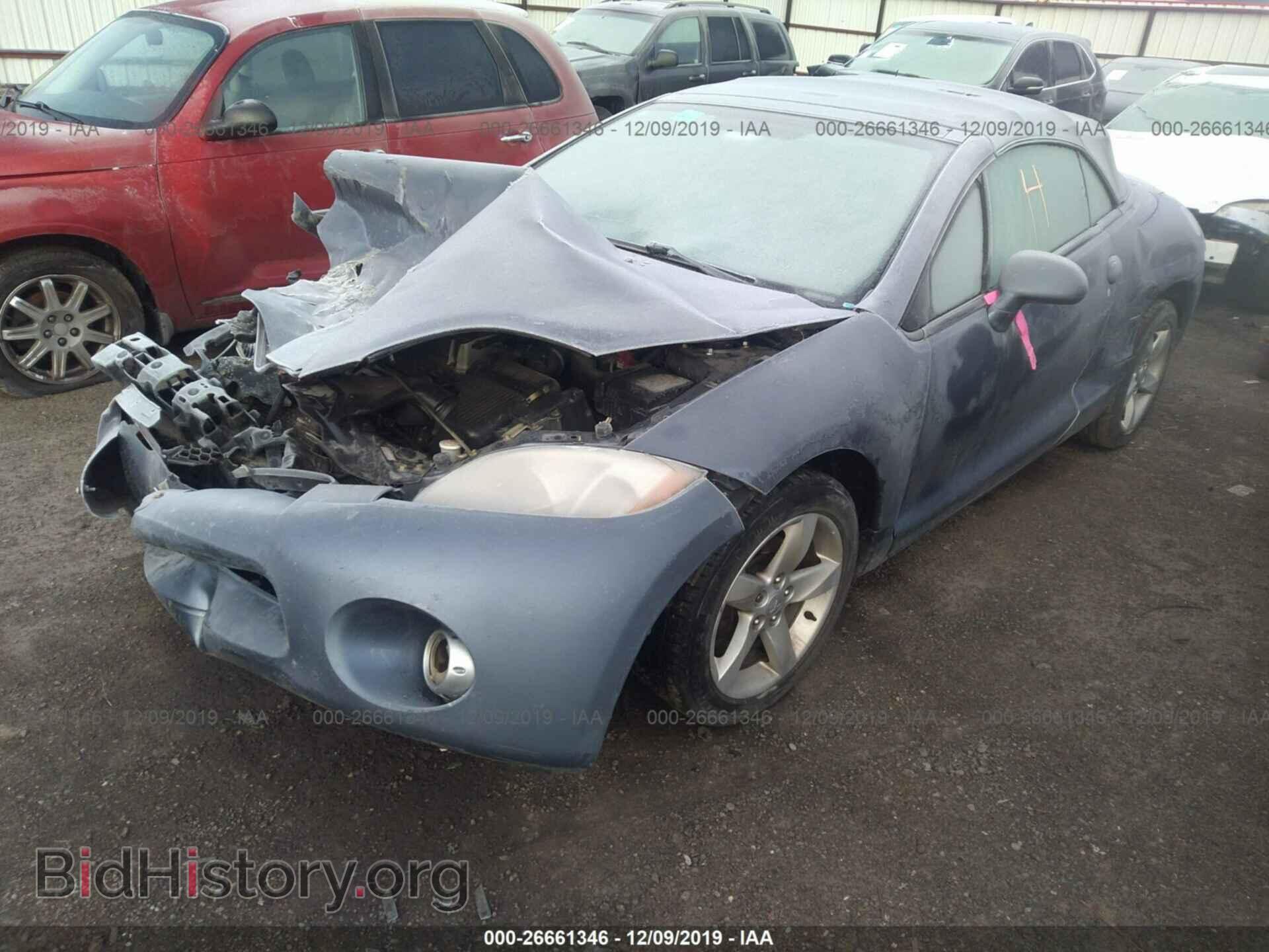 2007 MITSUBISHI ECLIPSE - VIN: 4A3AL25F67E057401 - Фото 2