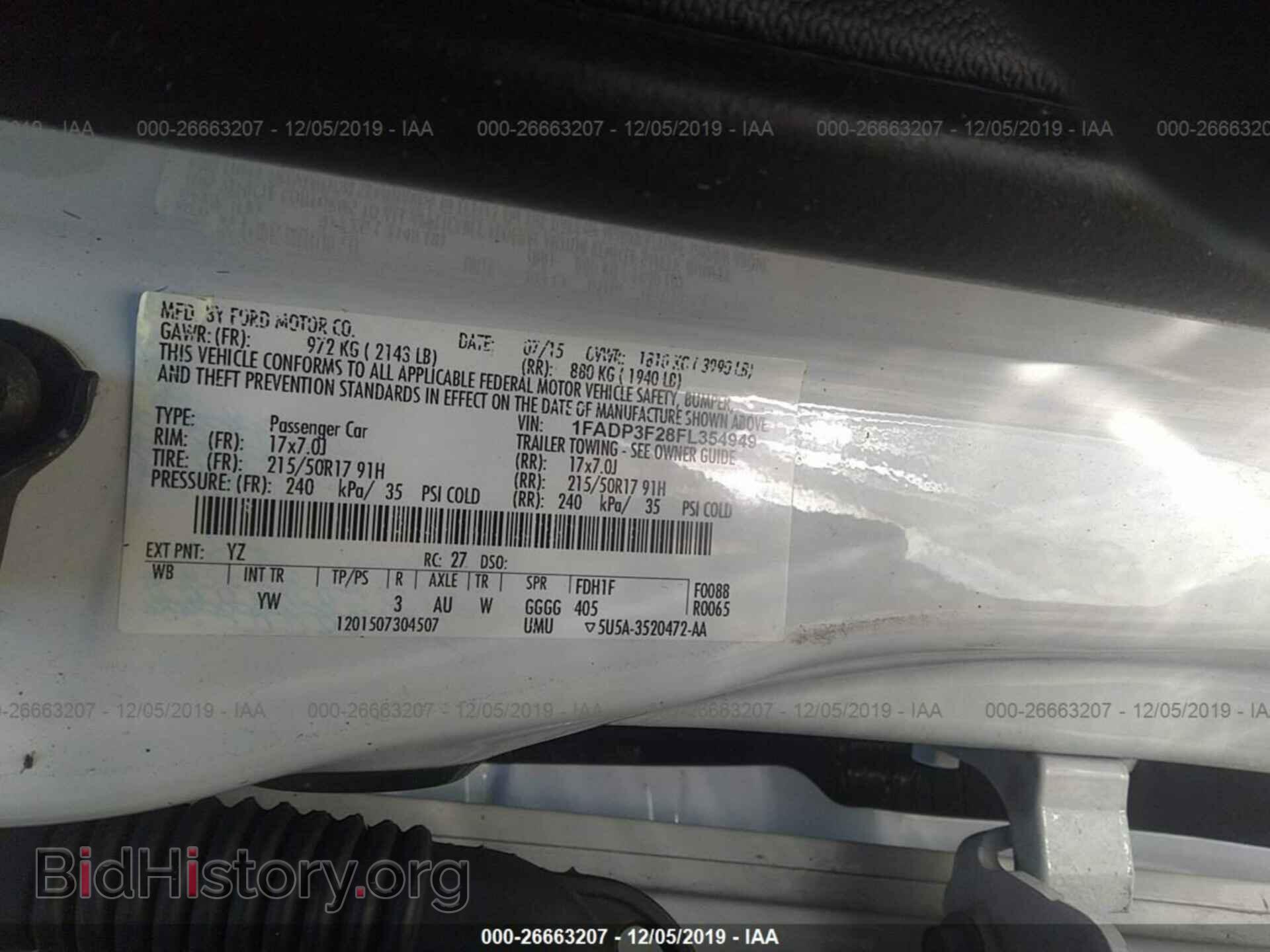 2015 FORD FOCUS - VIN: 1FADP3F28FL354949 - Photo 9