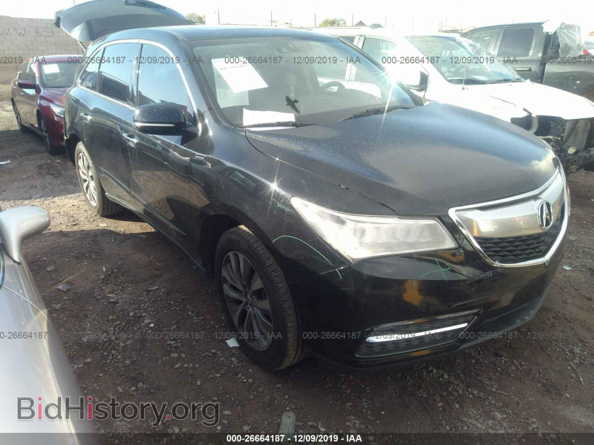 Фотография 5FRYD3H67EB015135 - ACURA MDX 2014