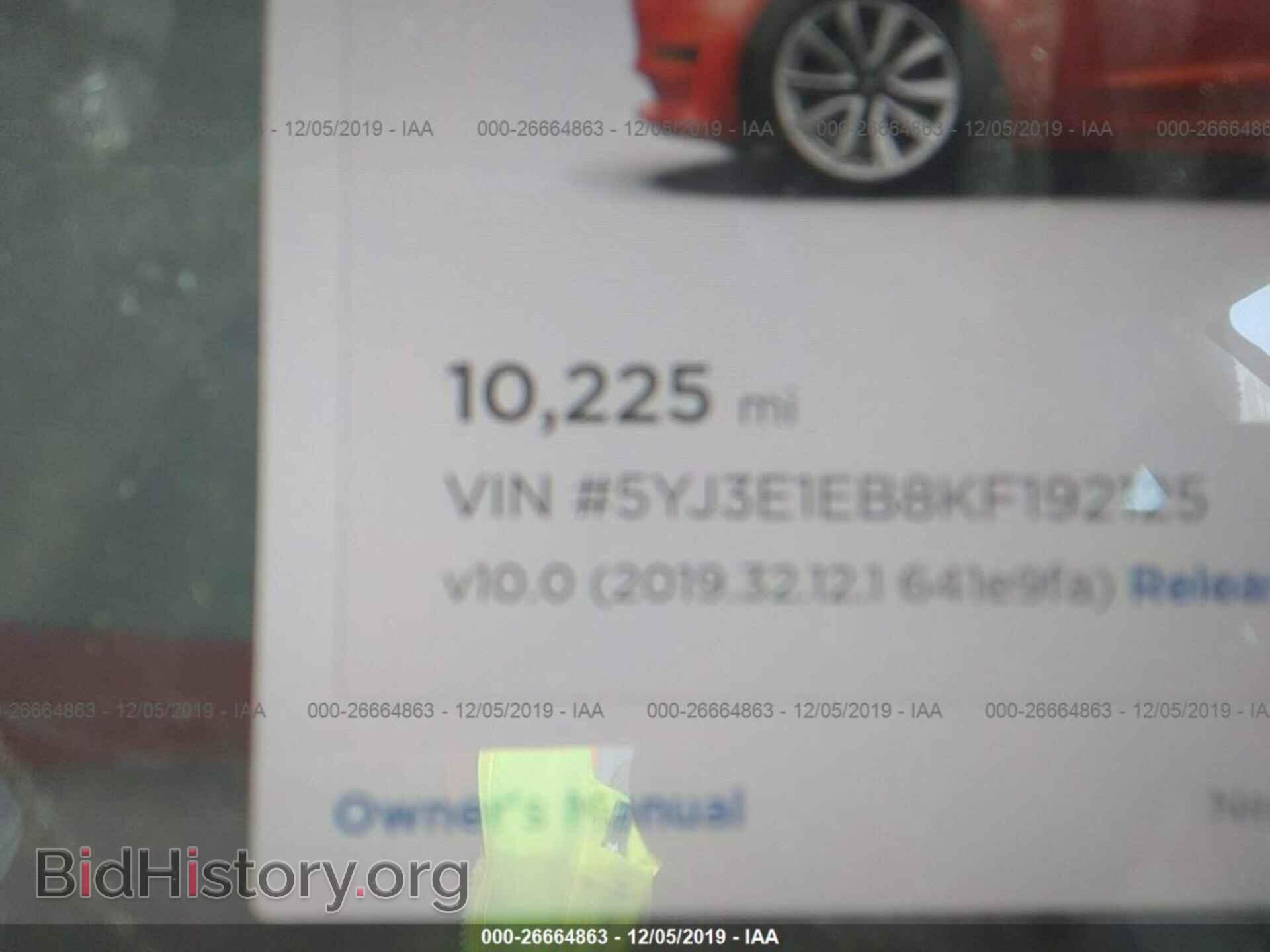 2019 TESLA MODEL 3 - VIN: 5YJ3E1EB8KF192125 - Фото 7