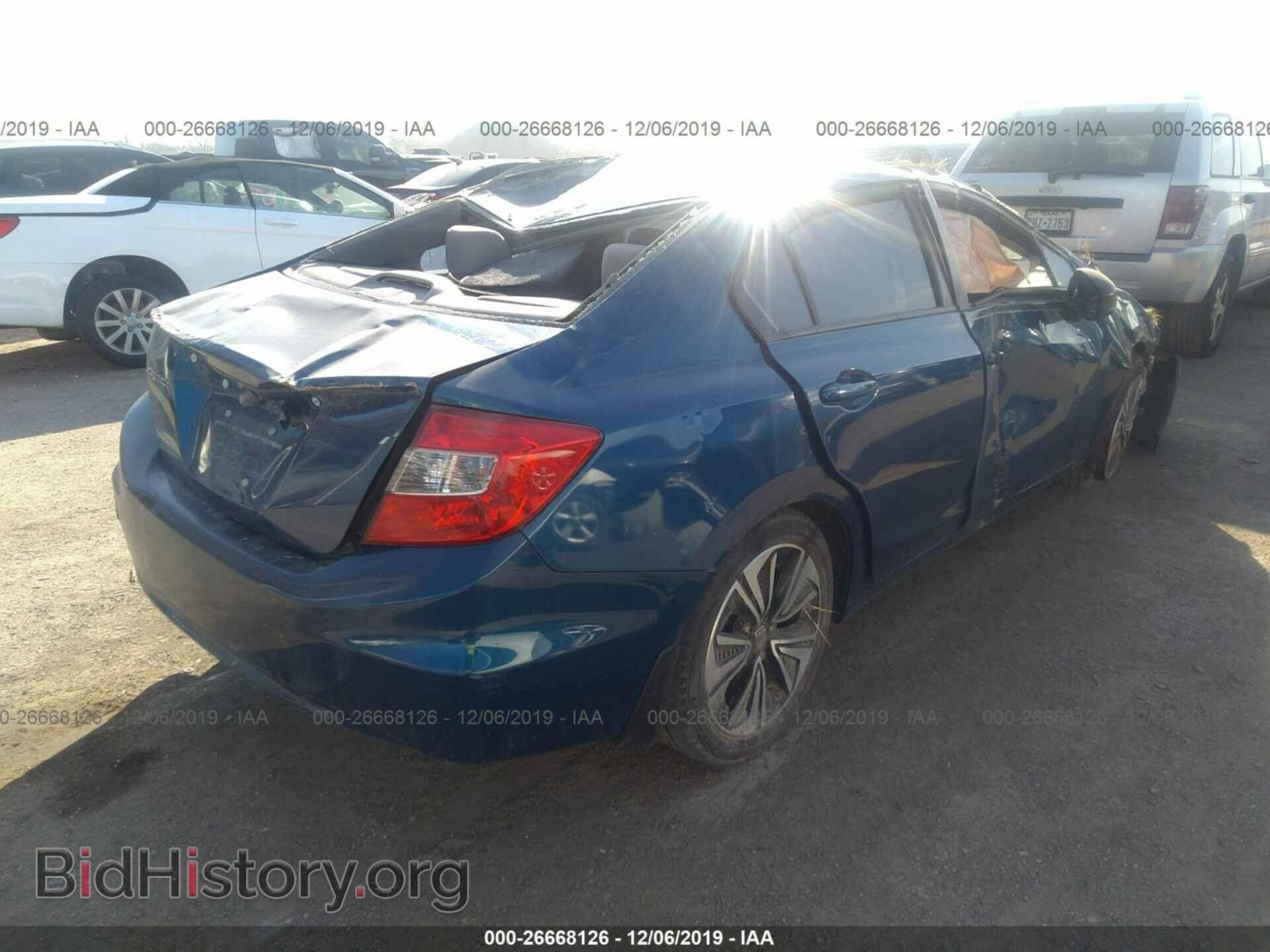 2012 HONDA CIVIC - VIN: 2HGFB2F57CH510981 - Фото 4