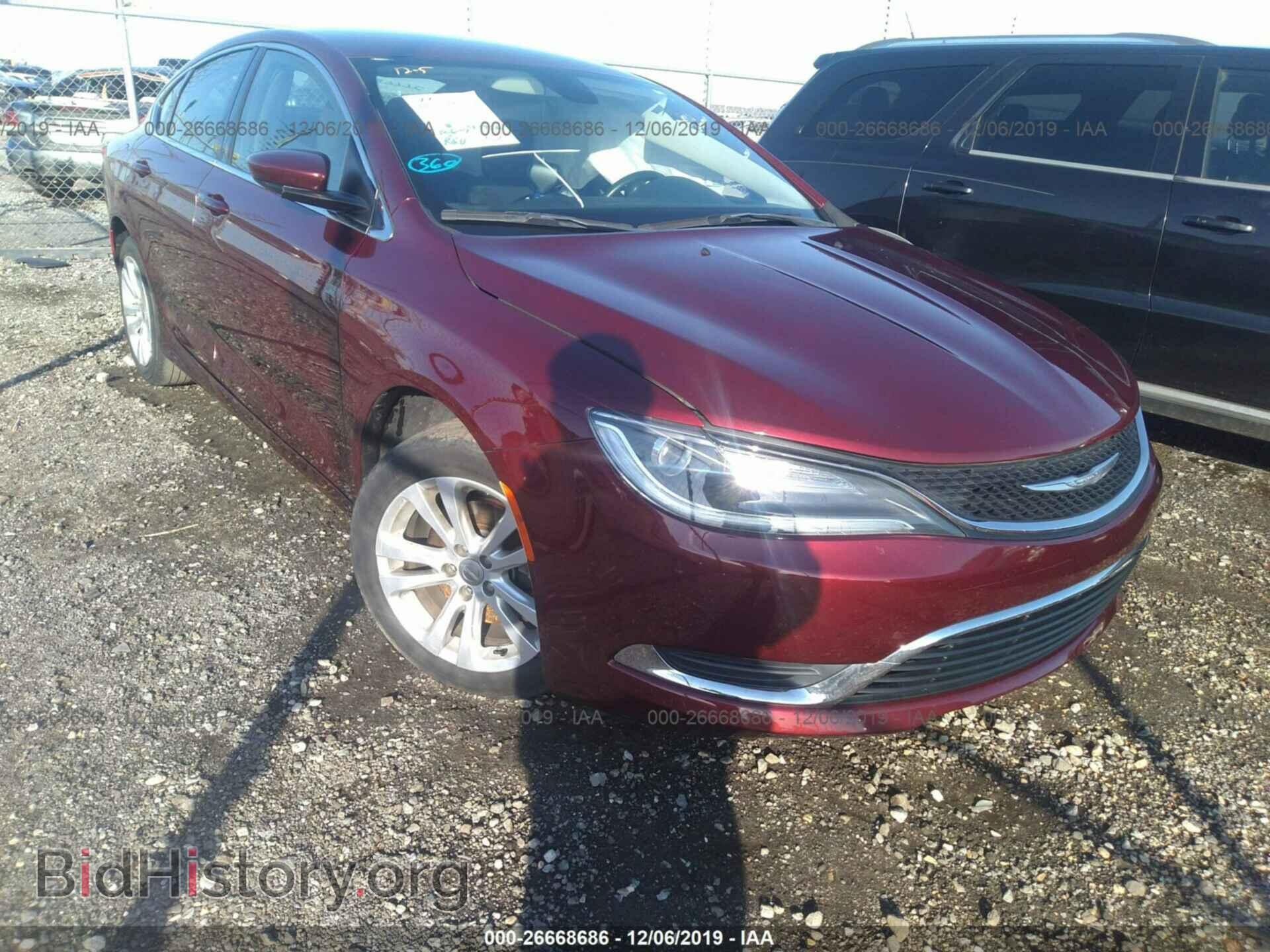 Фотография 1C3CCCAB2GN126643 - CHRYSLER 200 2016