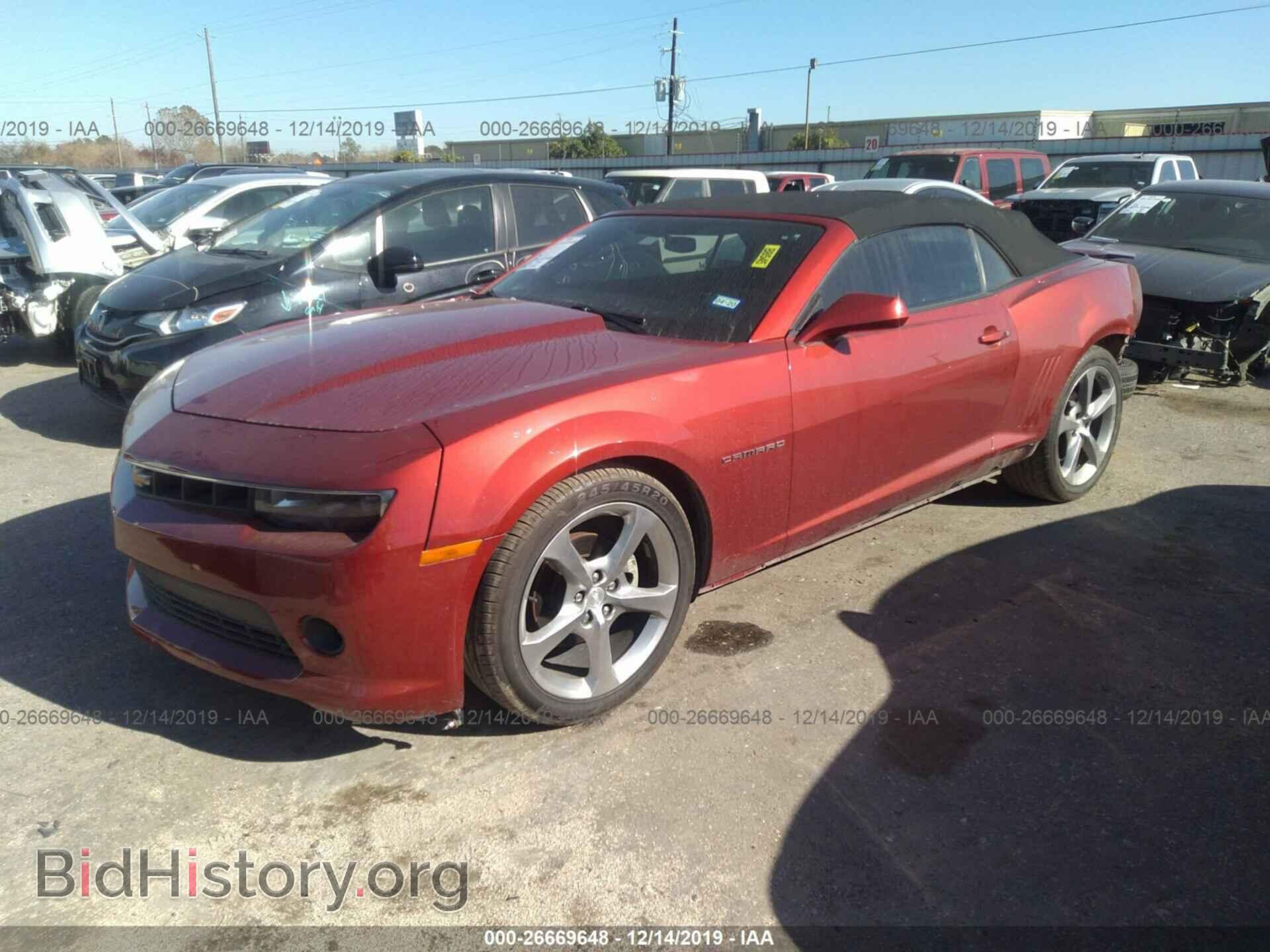 2014 CHEVROLET CAMARO - VIN: 2G1FB3D34E9213145 - Фото 2
