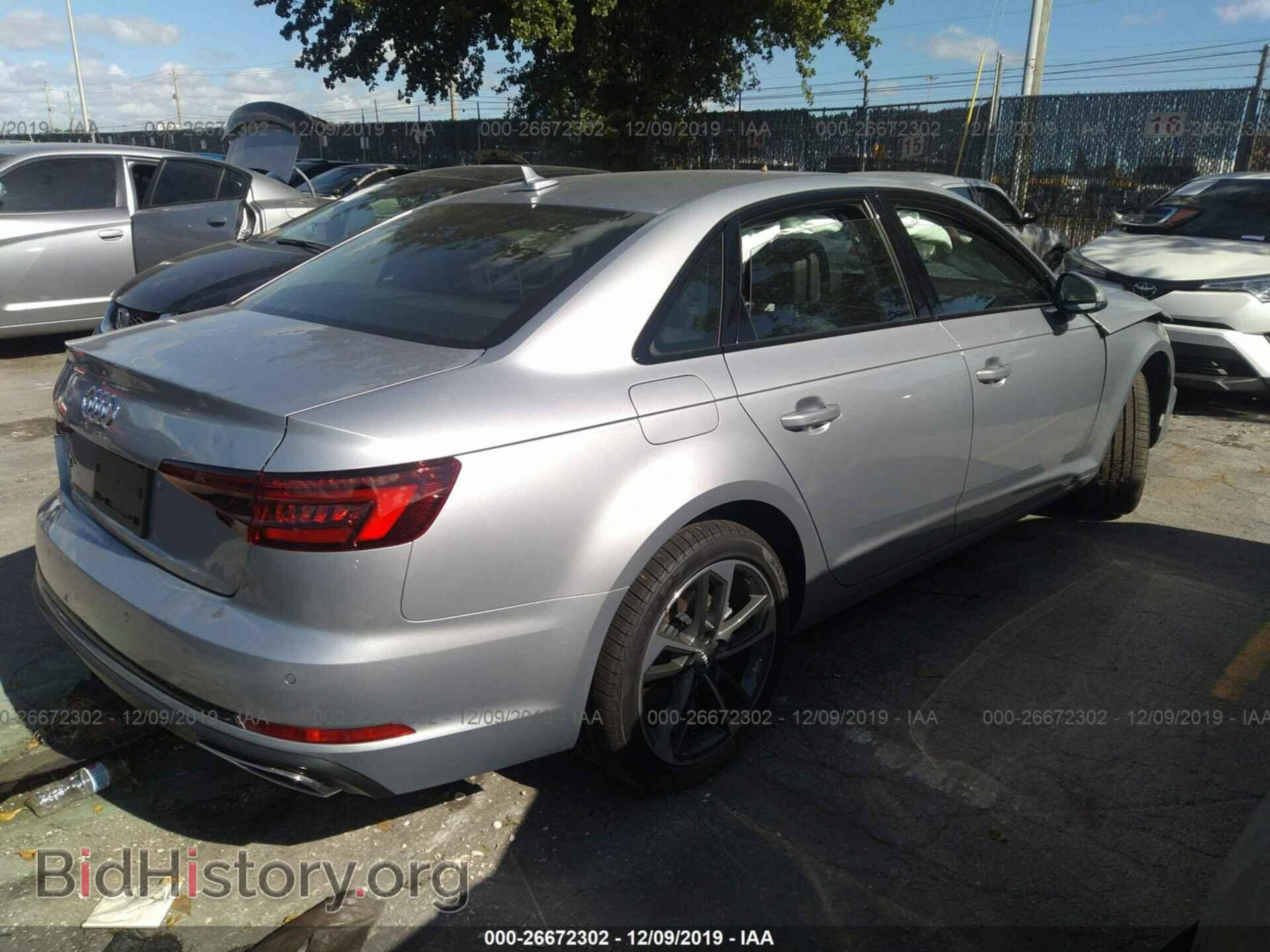 2019 AUDI A4 - VIN: WAUGMAF41KN021719 - Фото 4