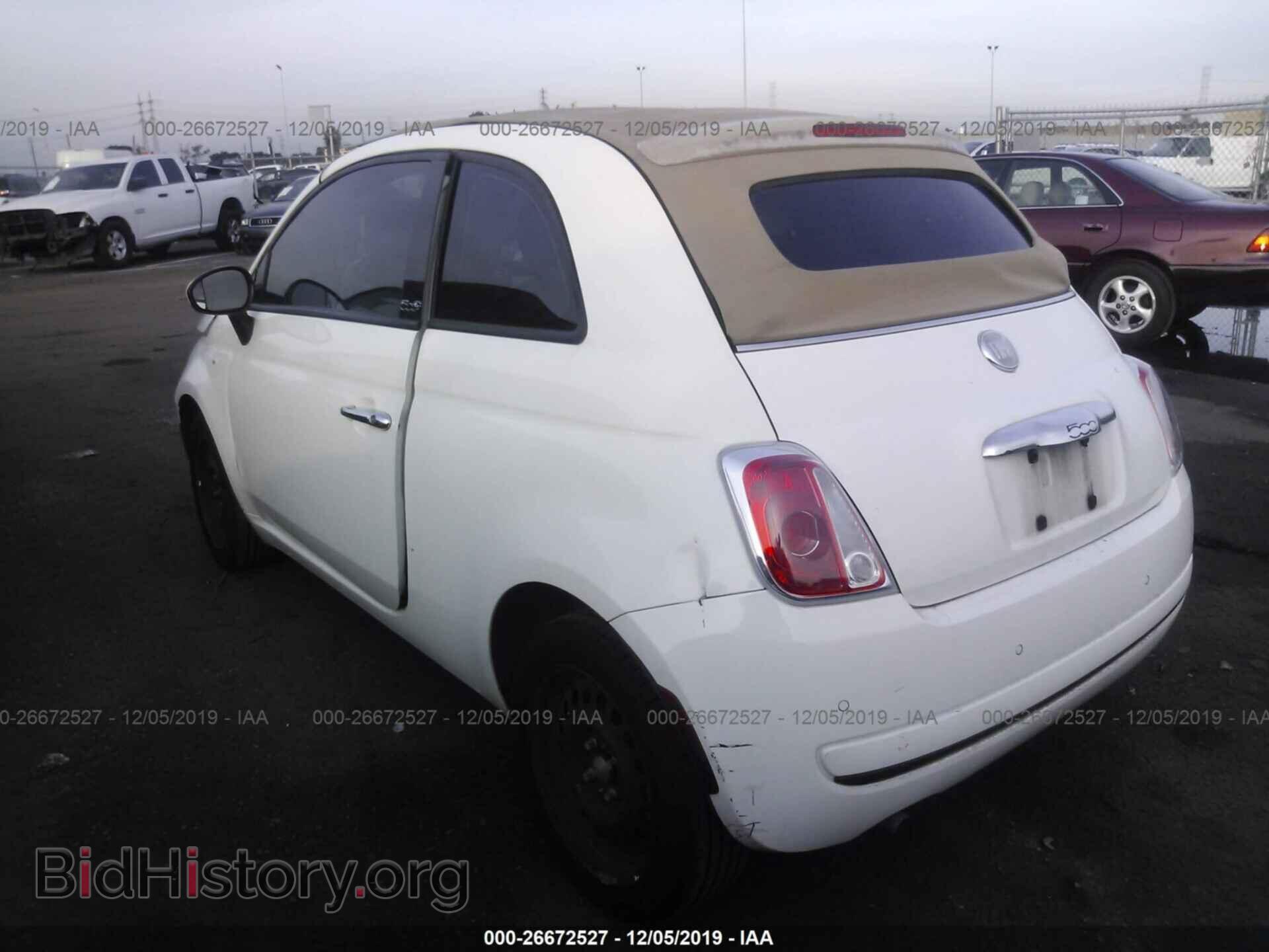 2012 FIAT 500 - VIN: 3C3CFFDR8CT120552 - Фото 2