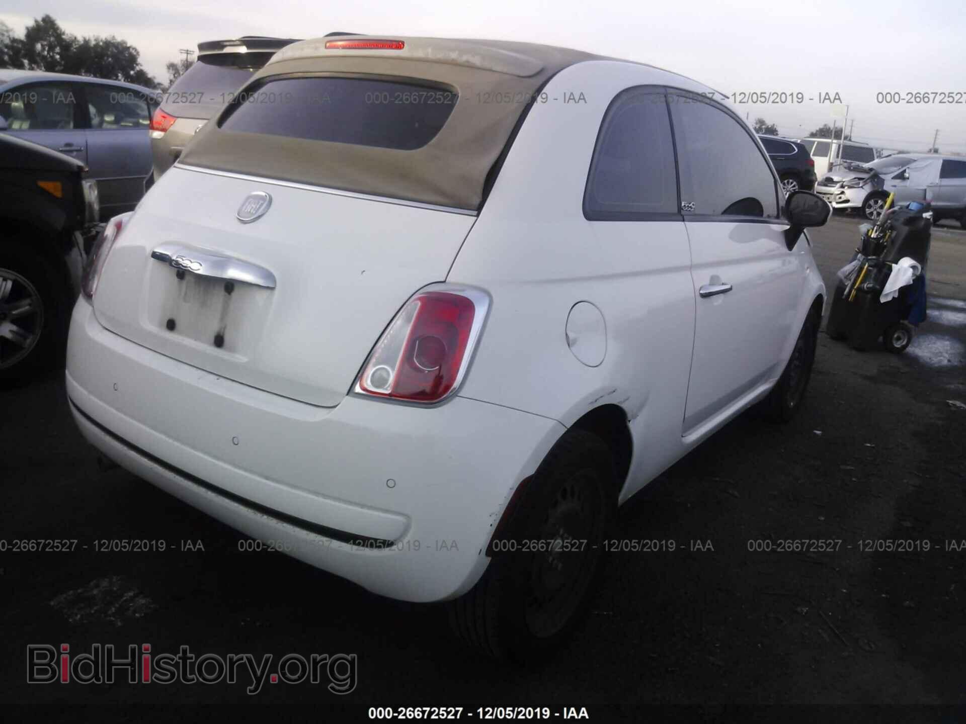 2012 FIAT 500 - VIN: 3C3CFFDR8CT120552 - Фото 3