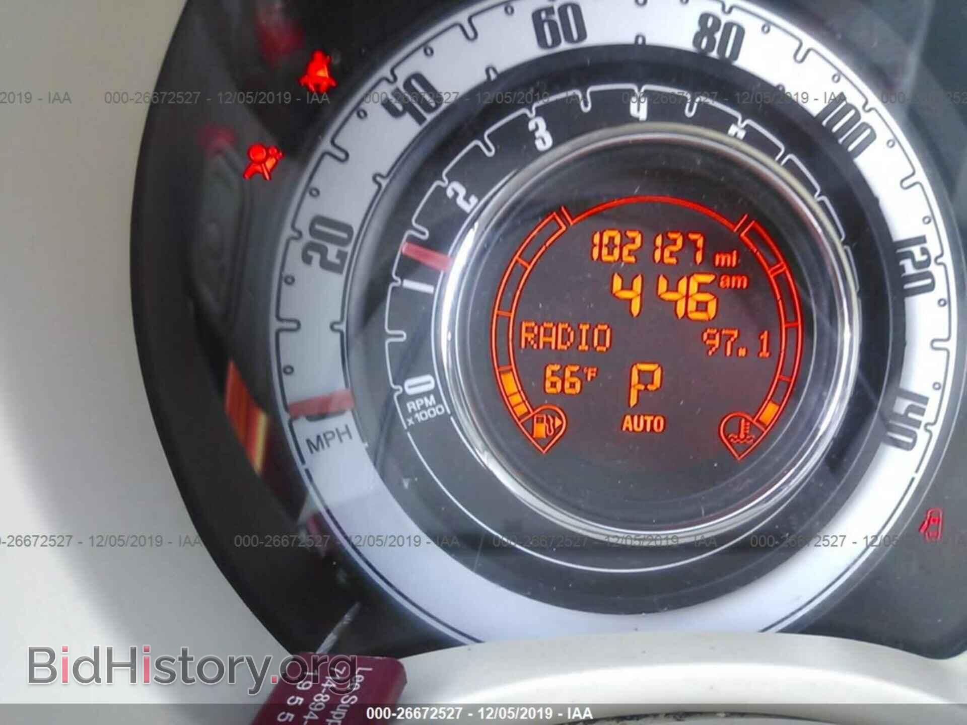 2012 FIAT 500 - VIN: 3C3CFFDR8CT120552 - Фото 6