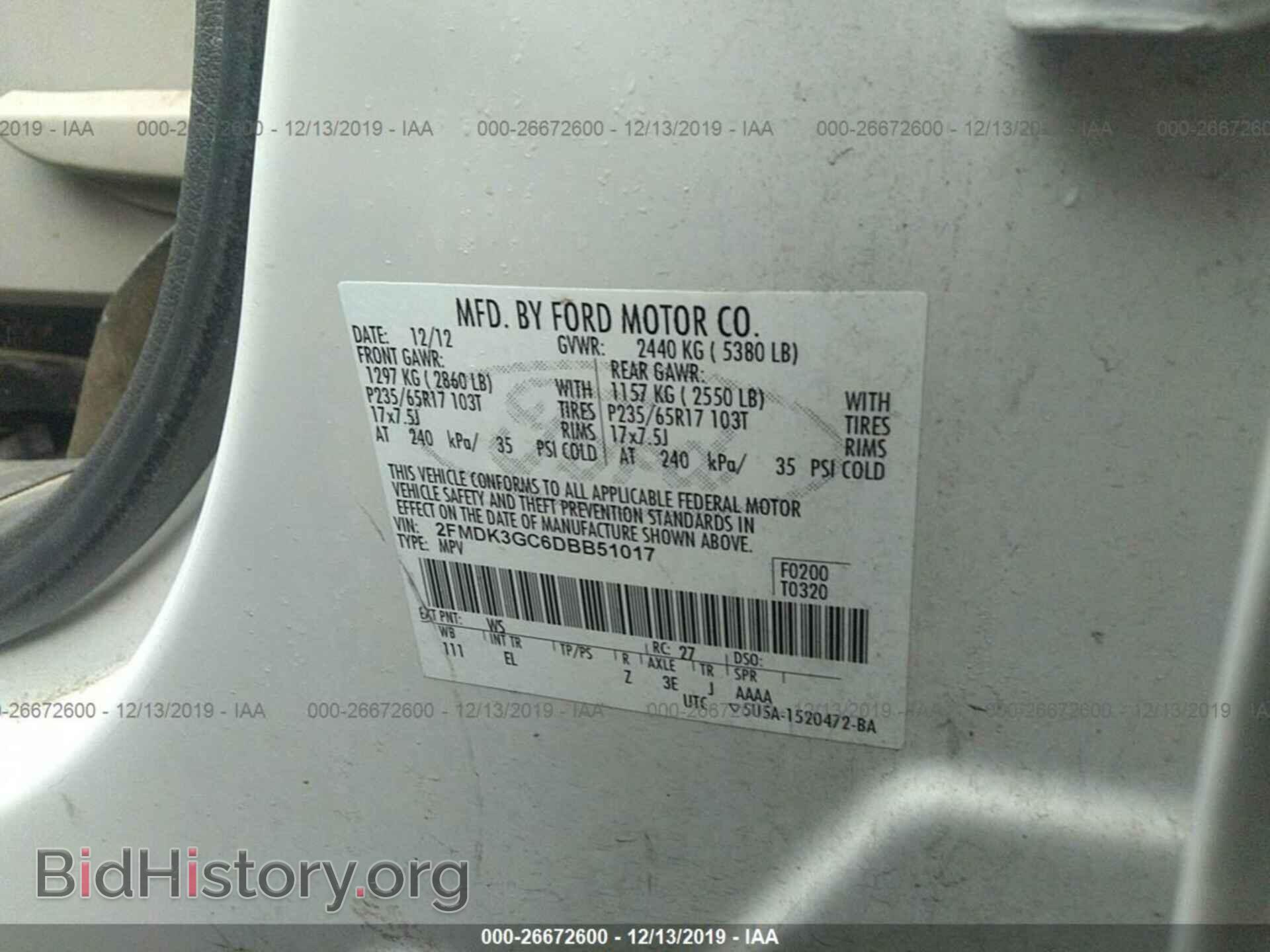 2013 Ford Edge - VIN: 2FMDK3GC6DBB51017 - Фото 9