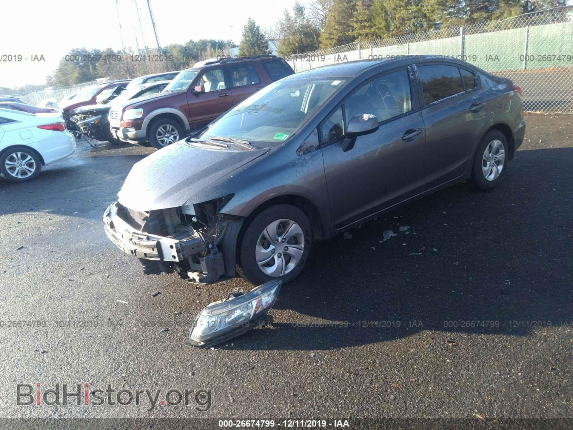 2013 HONDA CIVIC - VIN: 2HGFB2F5XDH302191 - Фото 2