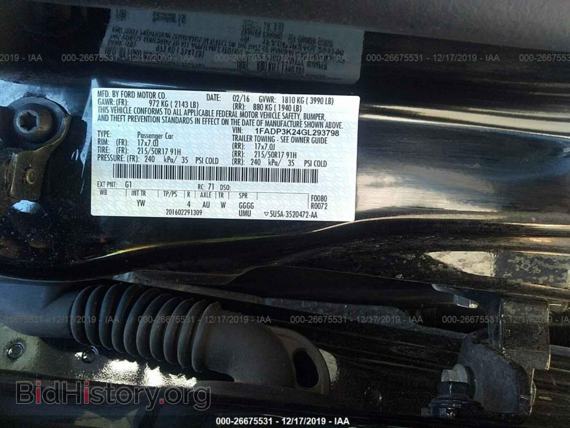 2016 FORD FOCUS - VIN: 1FADP3K24GL293798 - Фото 9