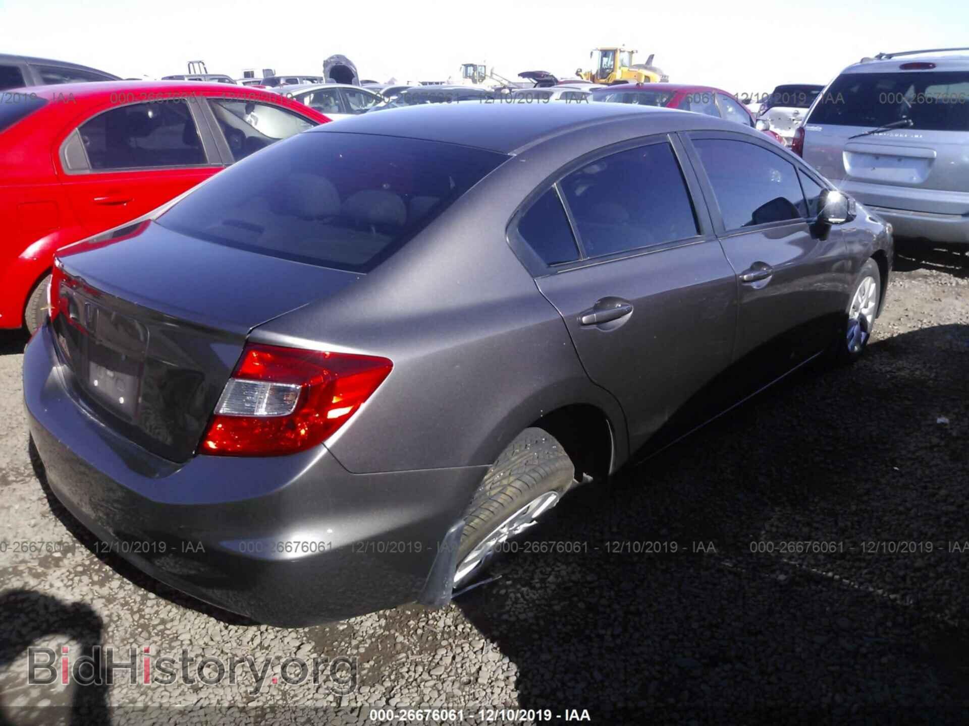 2012 HONDA CIVIC - VIN: 19XFB2F57CE323623 - Фото 4