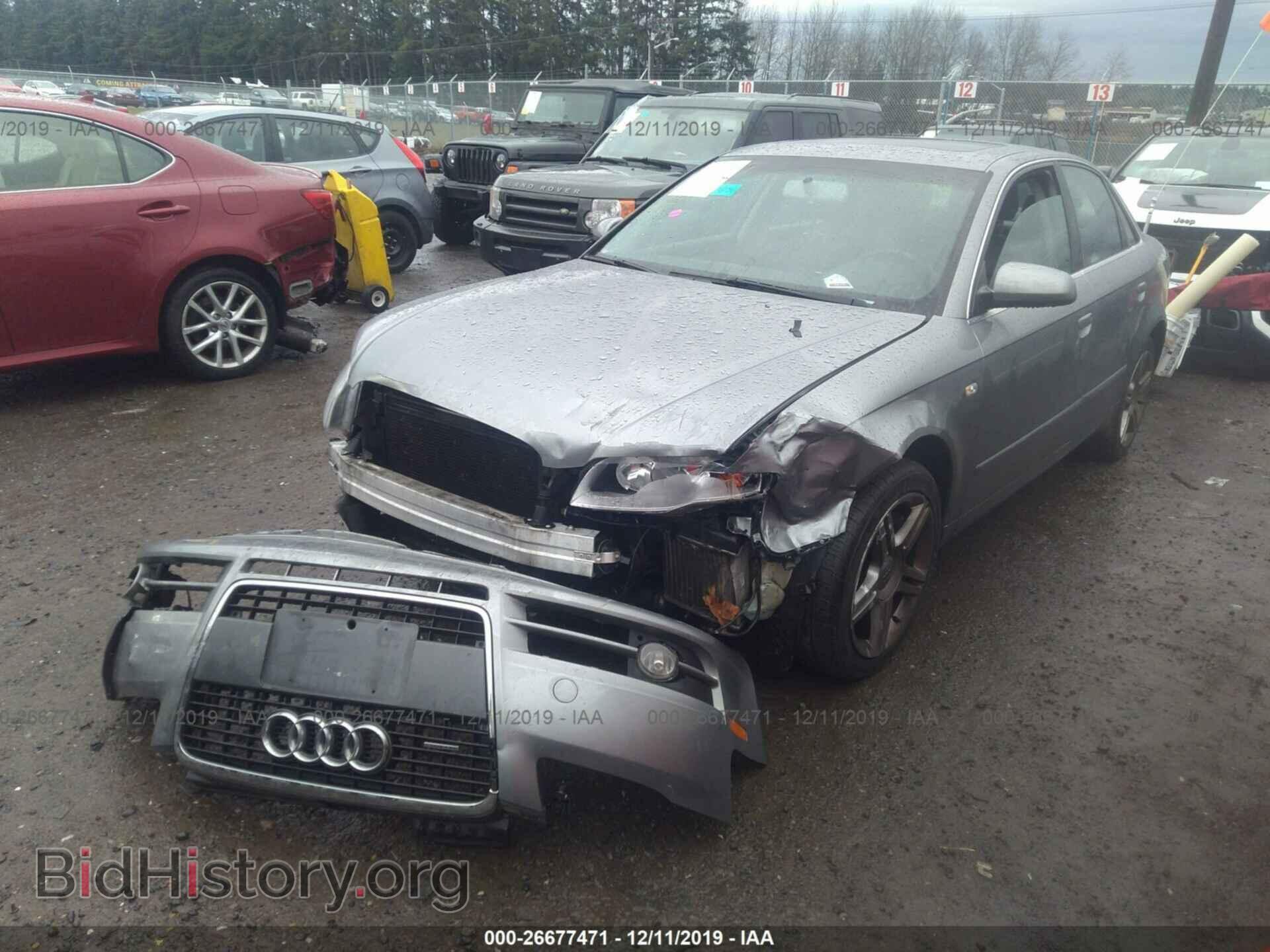2007 AUDI A4 - VIN: WAUDF78E57A189707 - Фото 2