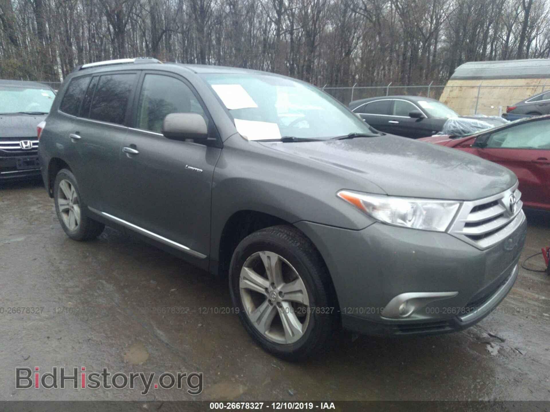 Photo 5TDDK3EH5CS139375 - TOYOTA HIGHLANDER 2012