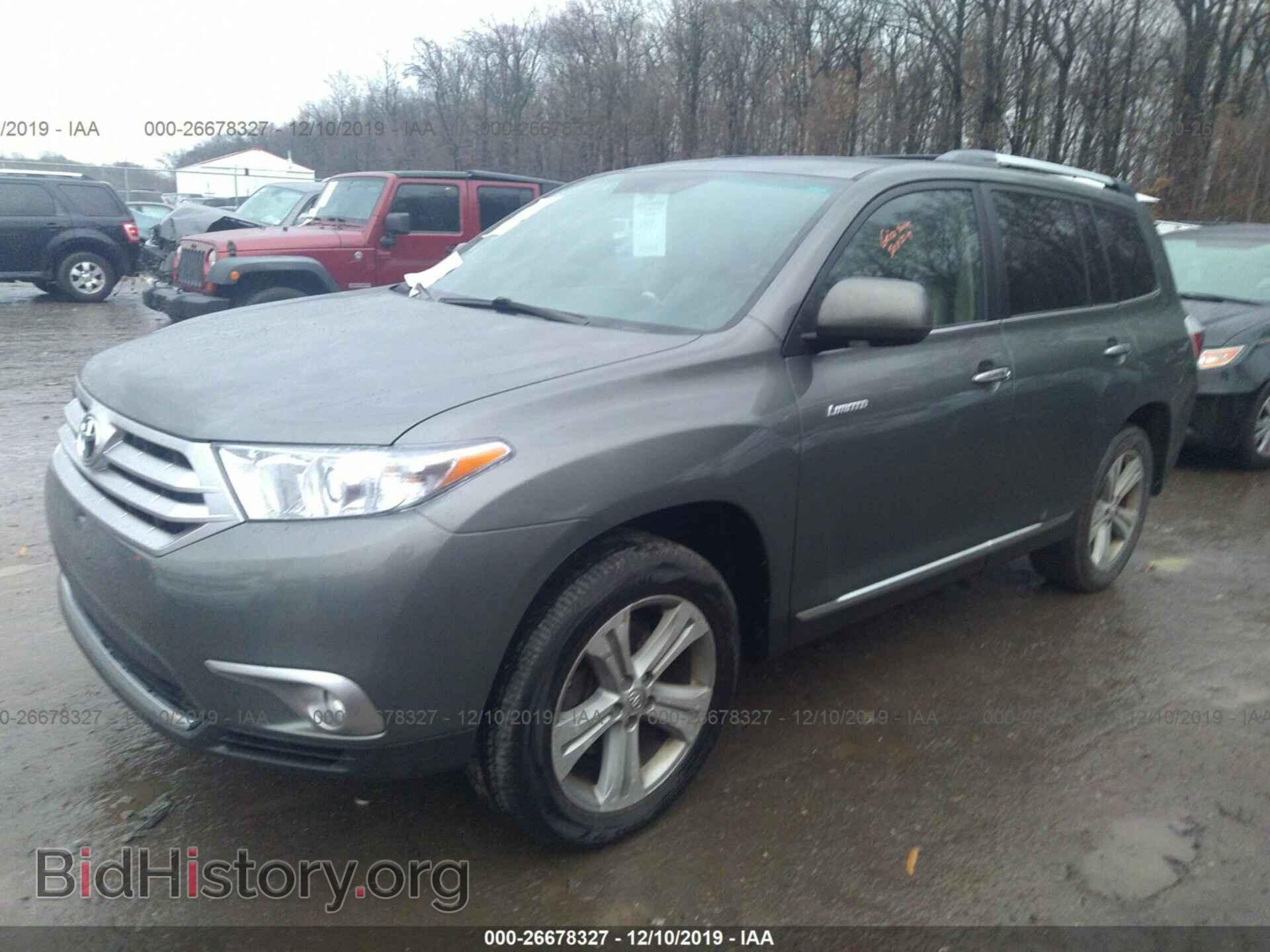 2012 TOYOTA HIGHLANDER - VIN: 5TDDK3EH5CS139375 - Фото 2