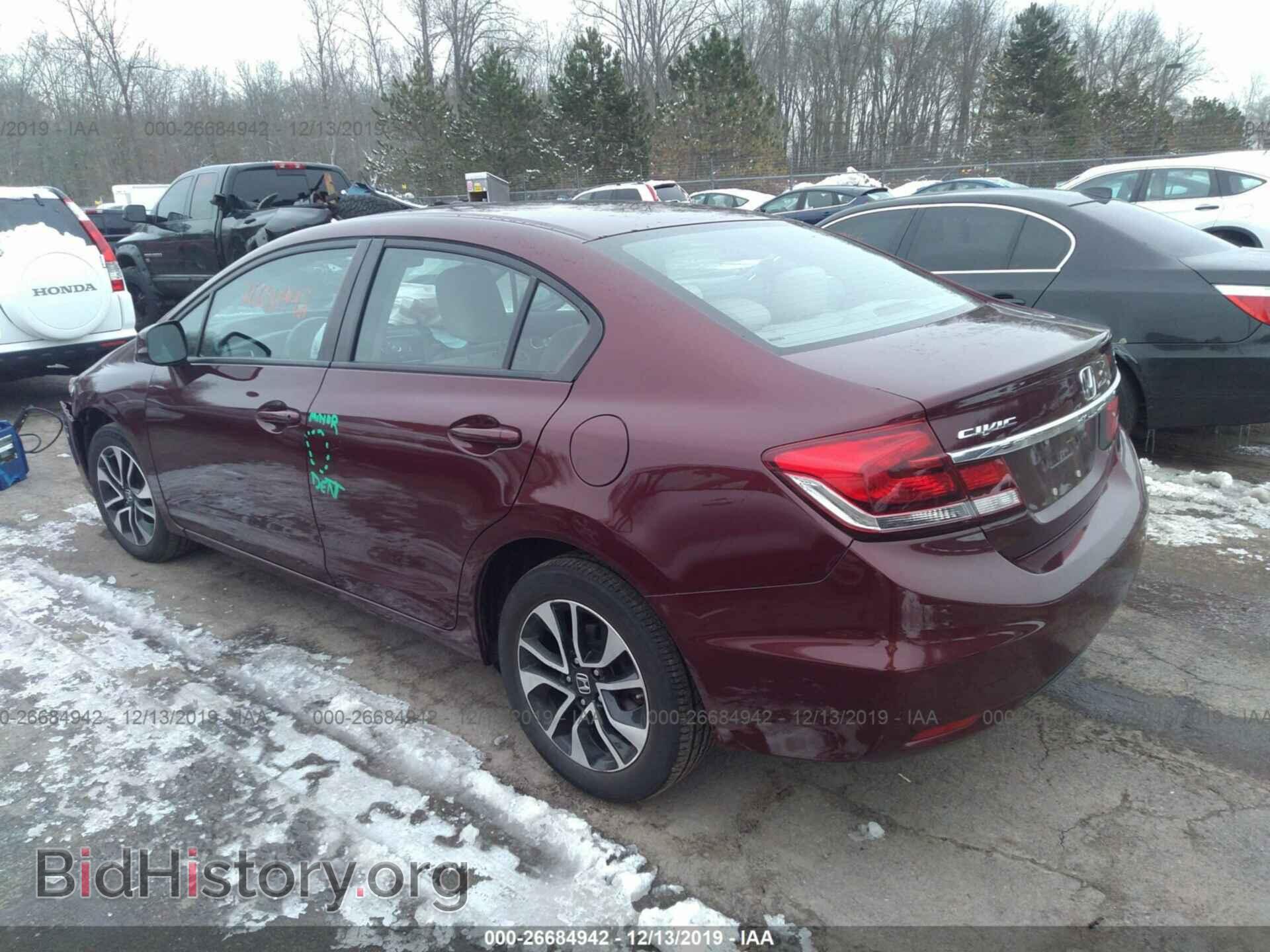 2013 HONDA CIVIC - VIN: 19XFB2F86DE274734 - Фото 3
