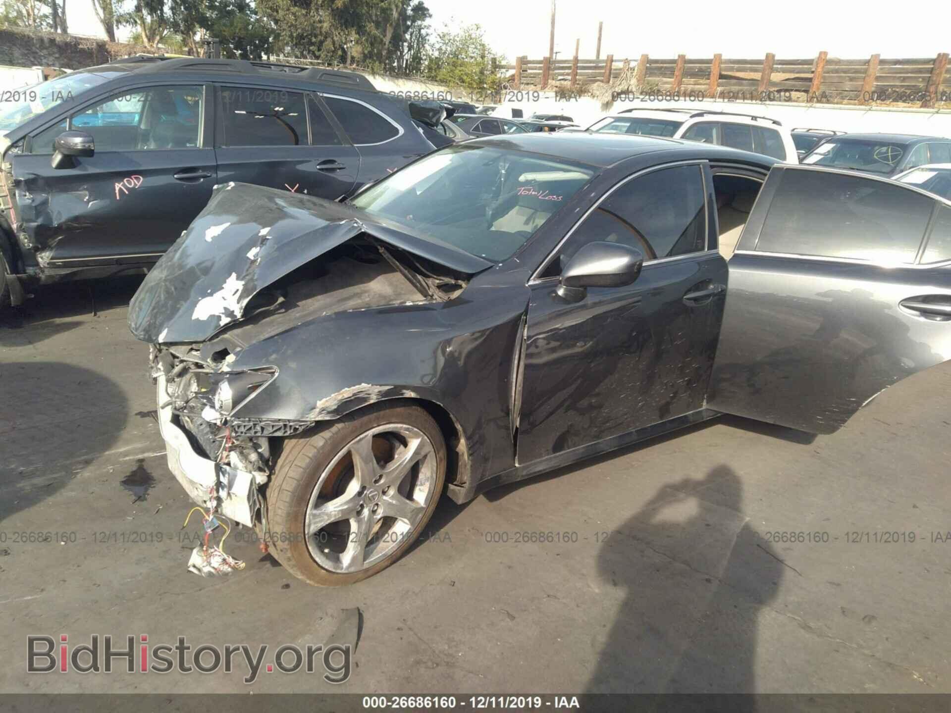 2008 LEXUS IS - VIN: JTHBE262282013622 - Фото 2