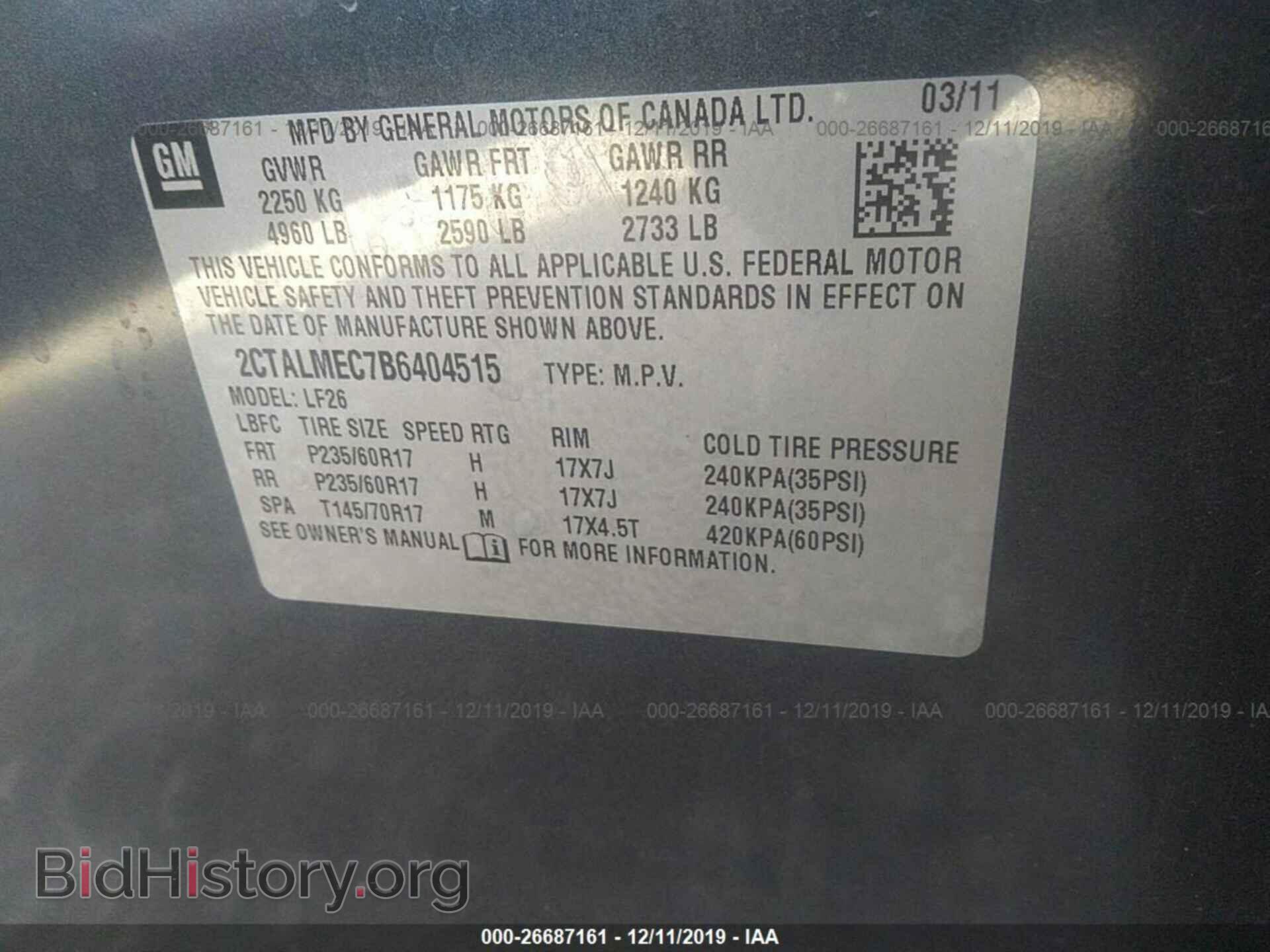 2011 GMC TERRAIN - VIN: 2CTALMEC7B6404515 - Photo 9