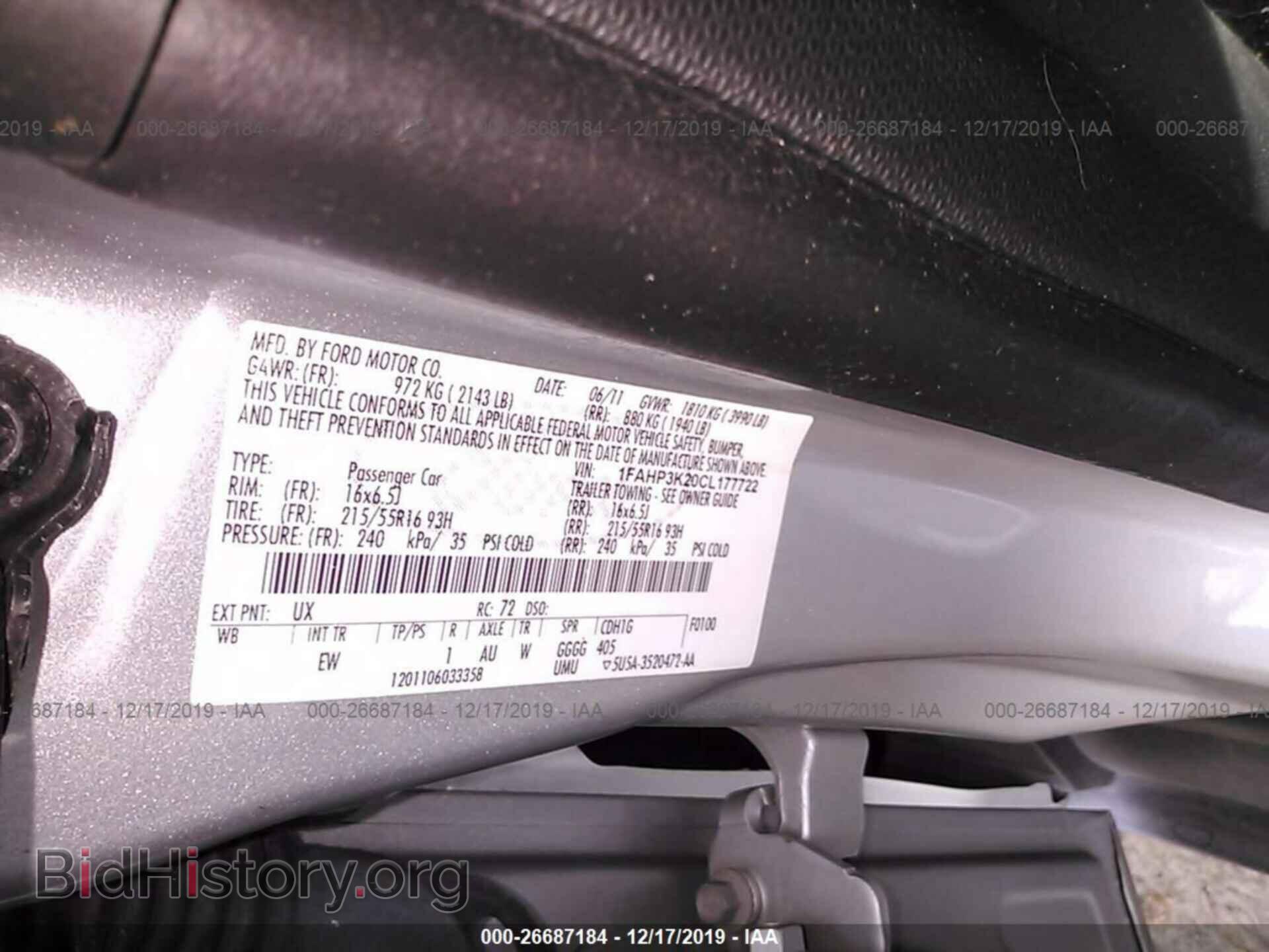 2012 FORD FOCUS - VIN: 1FAHP3K20CL177722 - Photo 9