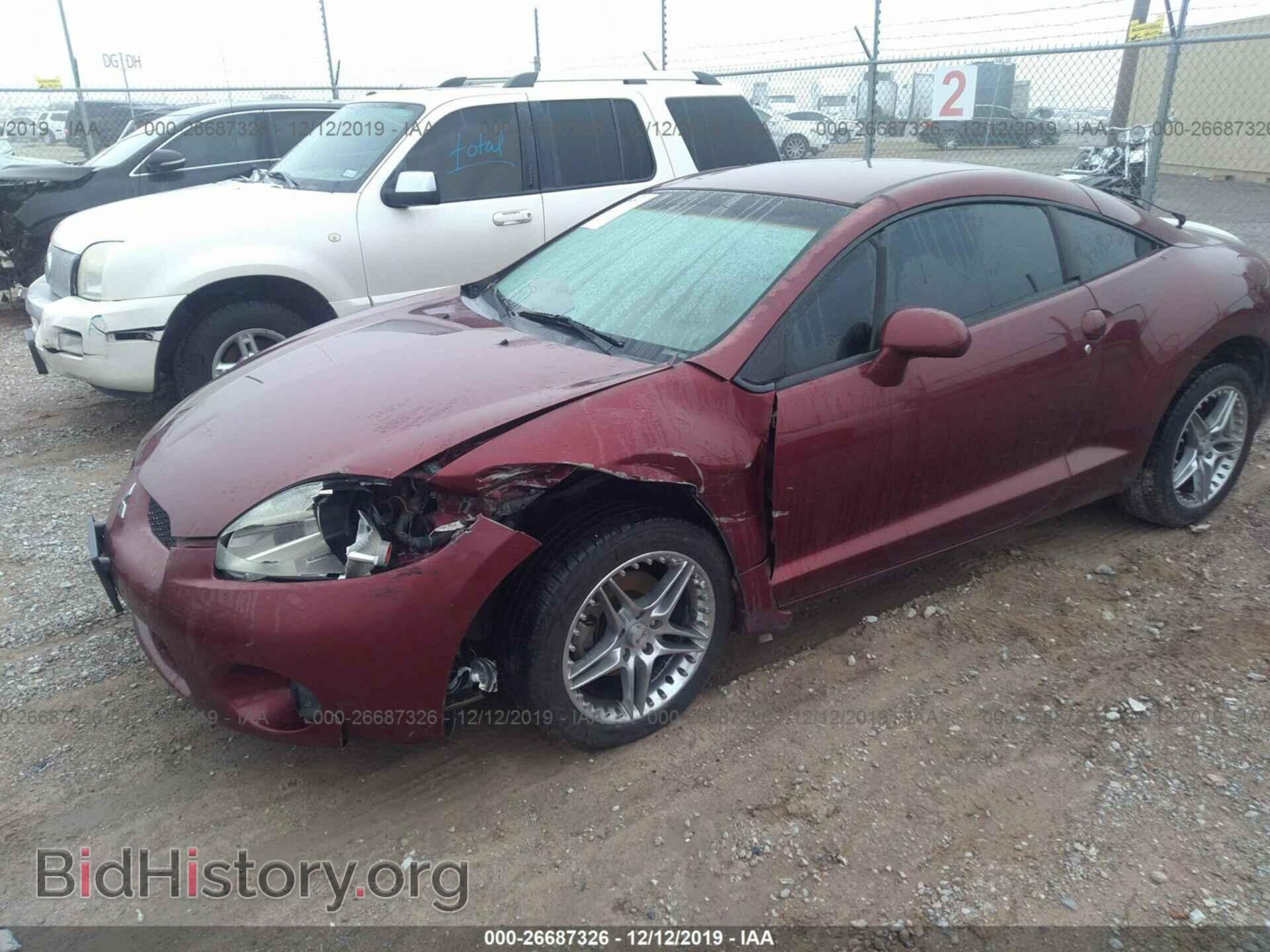 2007 MITSUBISHI ECLIPSE - VIN: 4A3AK24F67E002001 - Фото 2