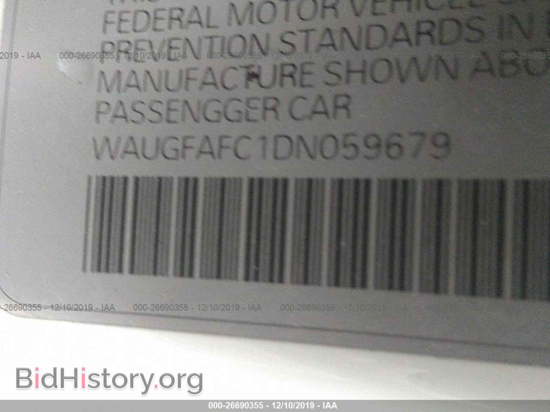 2013 AUDI A6 - VIN: WAUGFAFC1DN059679 - Photo 9