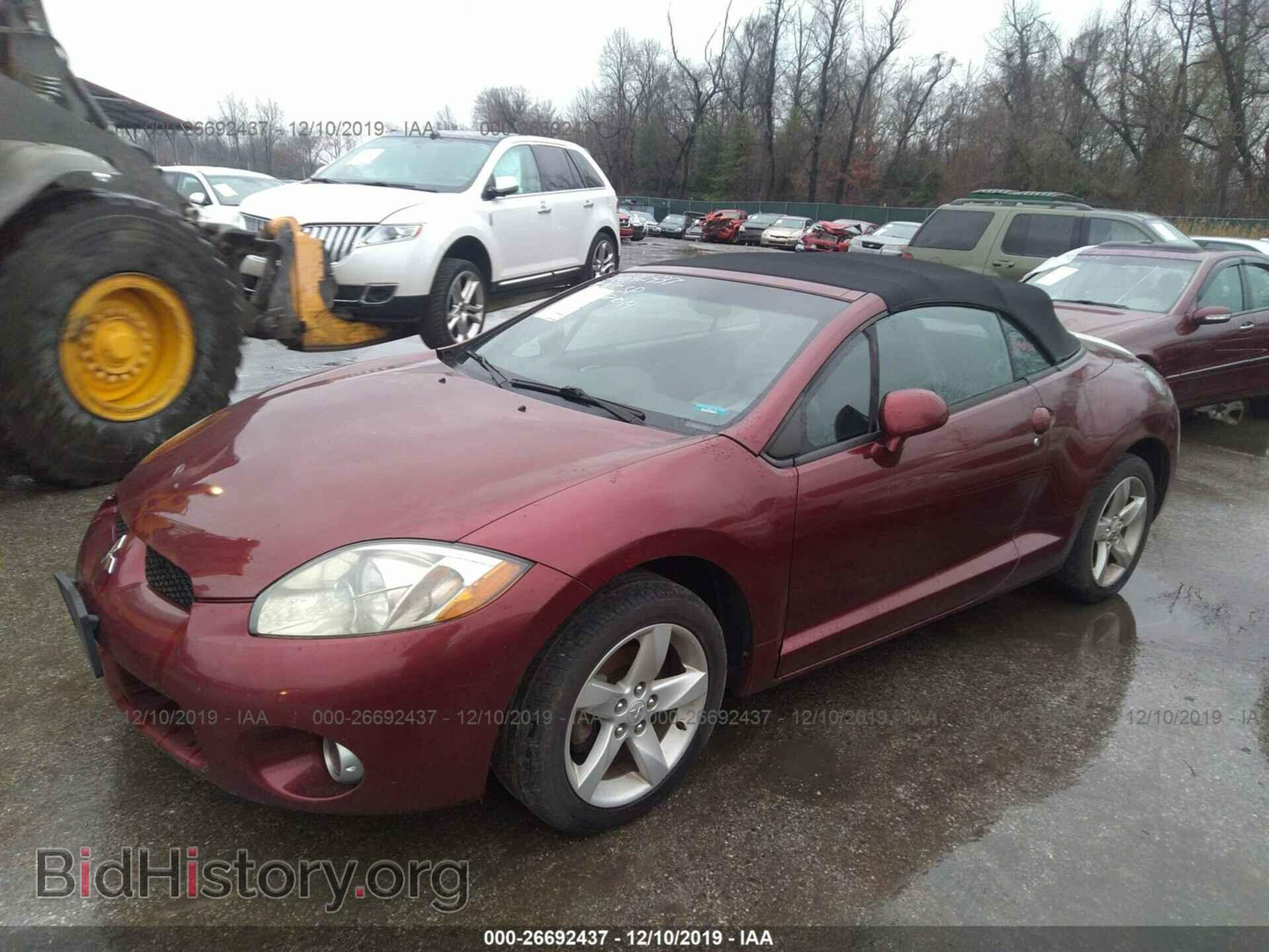2007 MITSUBISHI ECLIPSE - VIN: 4A3AL25F37E015641 - Фото 2