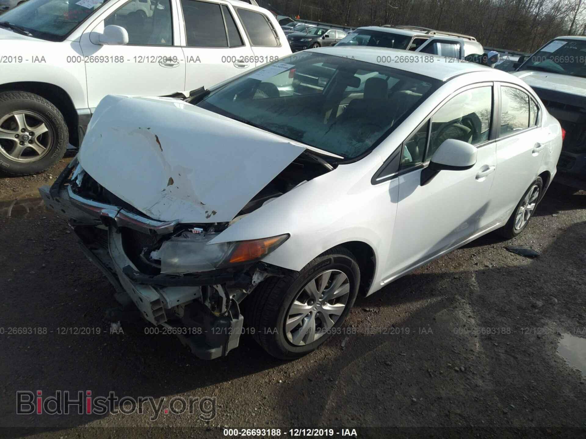 2012 Honda Civic - VIN: 2HGFB2F55CH314909 - Photo 2