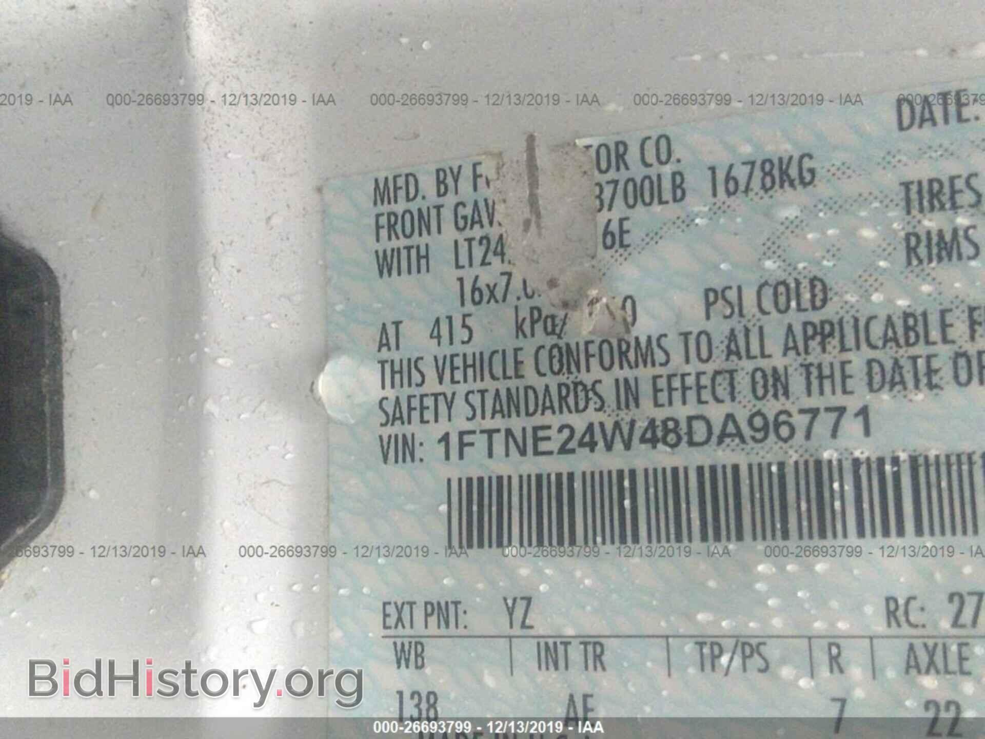 2008 FORD ECONOLINE - VIN: 1FTNE24W48DA96771 - Photo 9