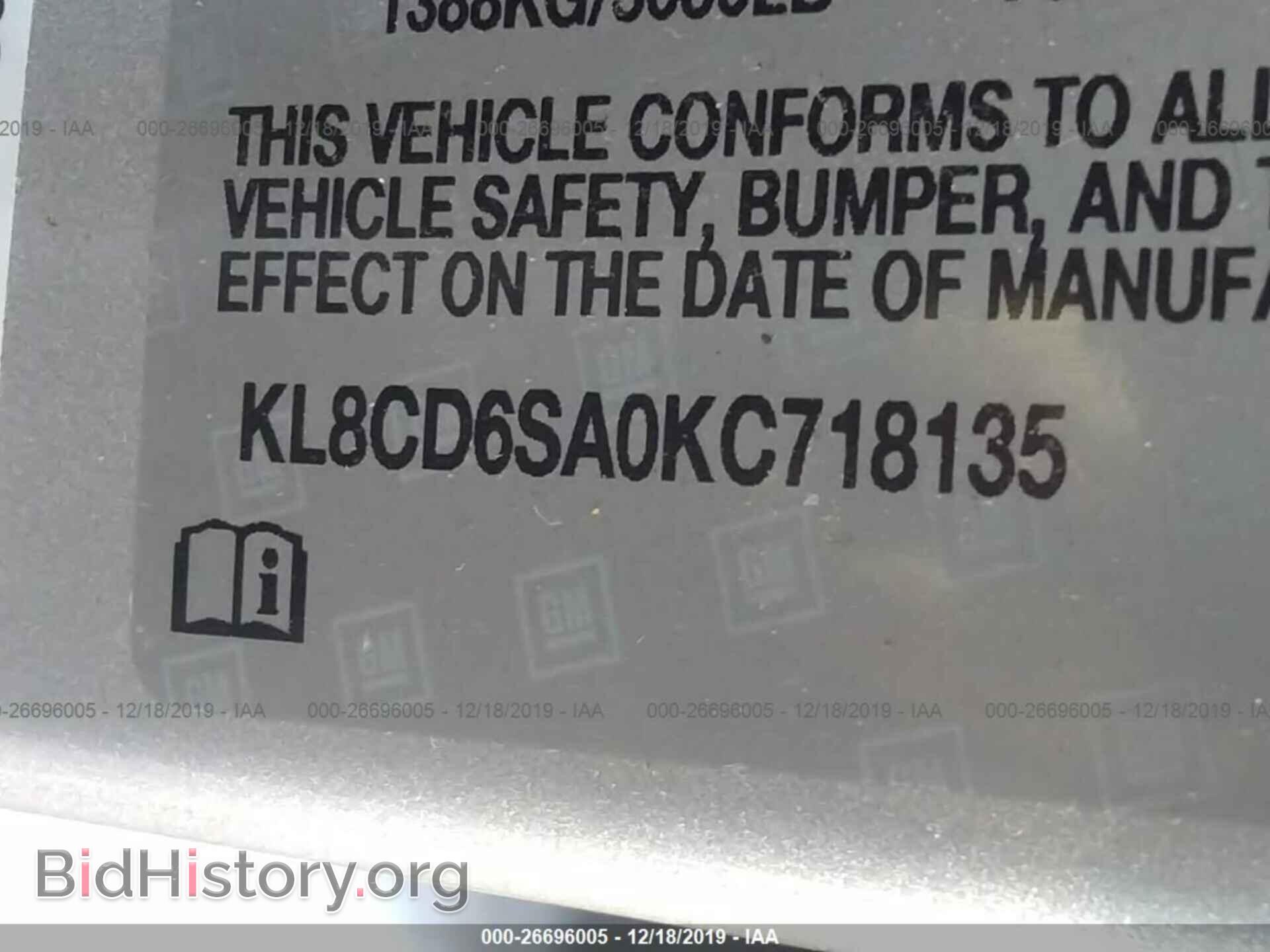 2019 CHEVROLET SPARK - VIN: KL8CD6SA0KC718135 - Photo 9
