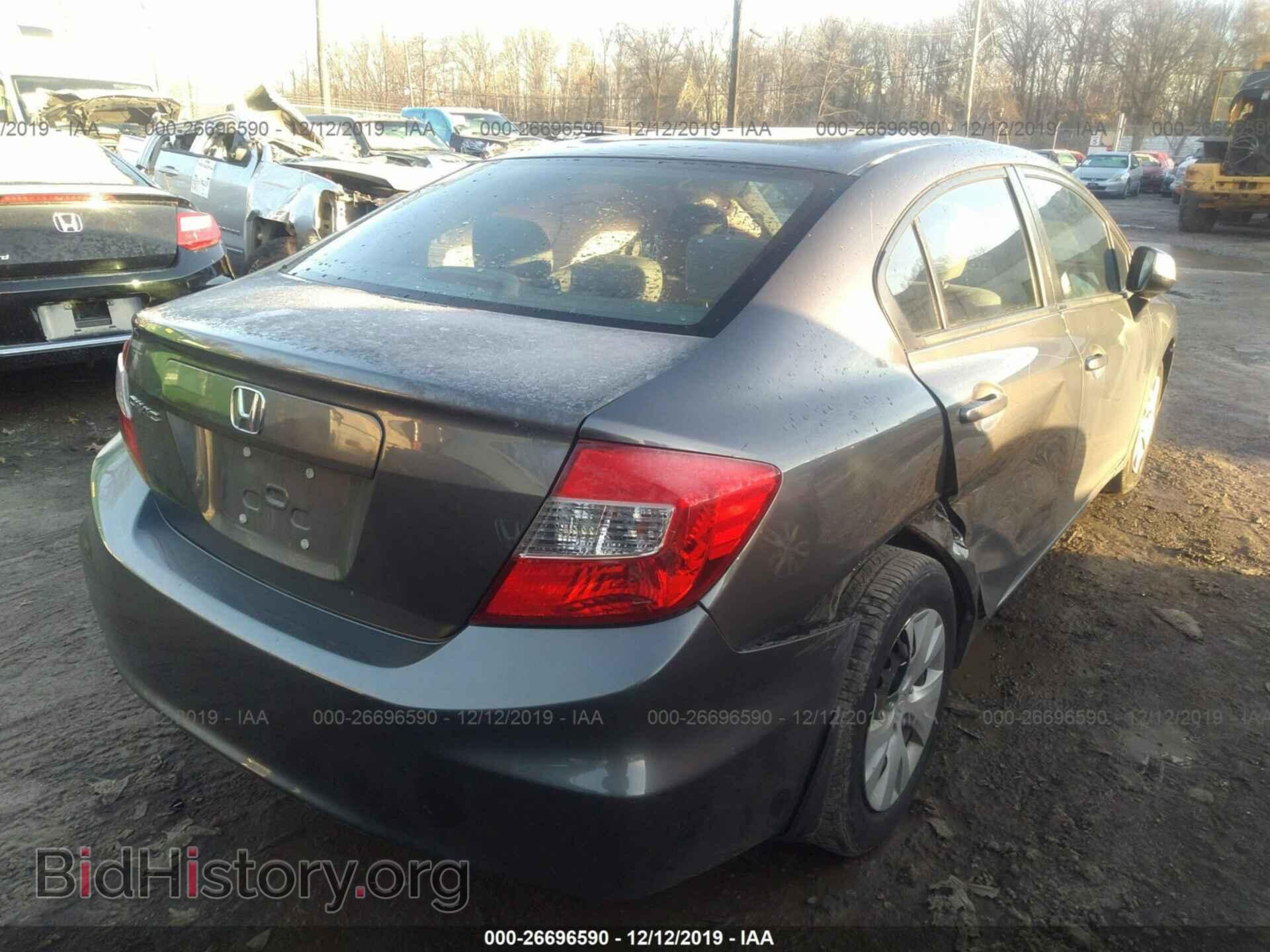 2012 HONDA CIVIC - VIN: 19XFB2F58CE317300 - Фото 4