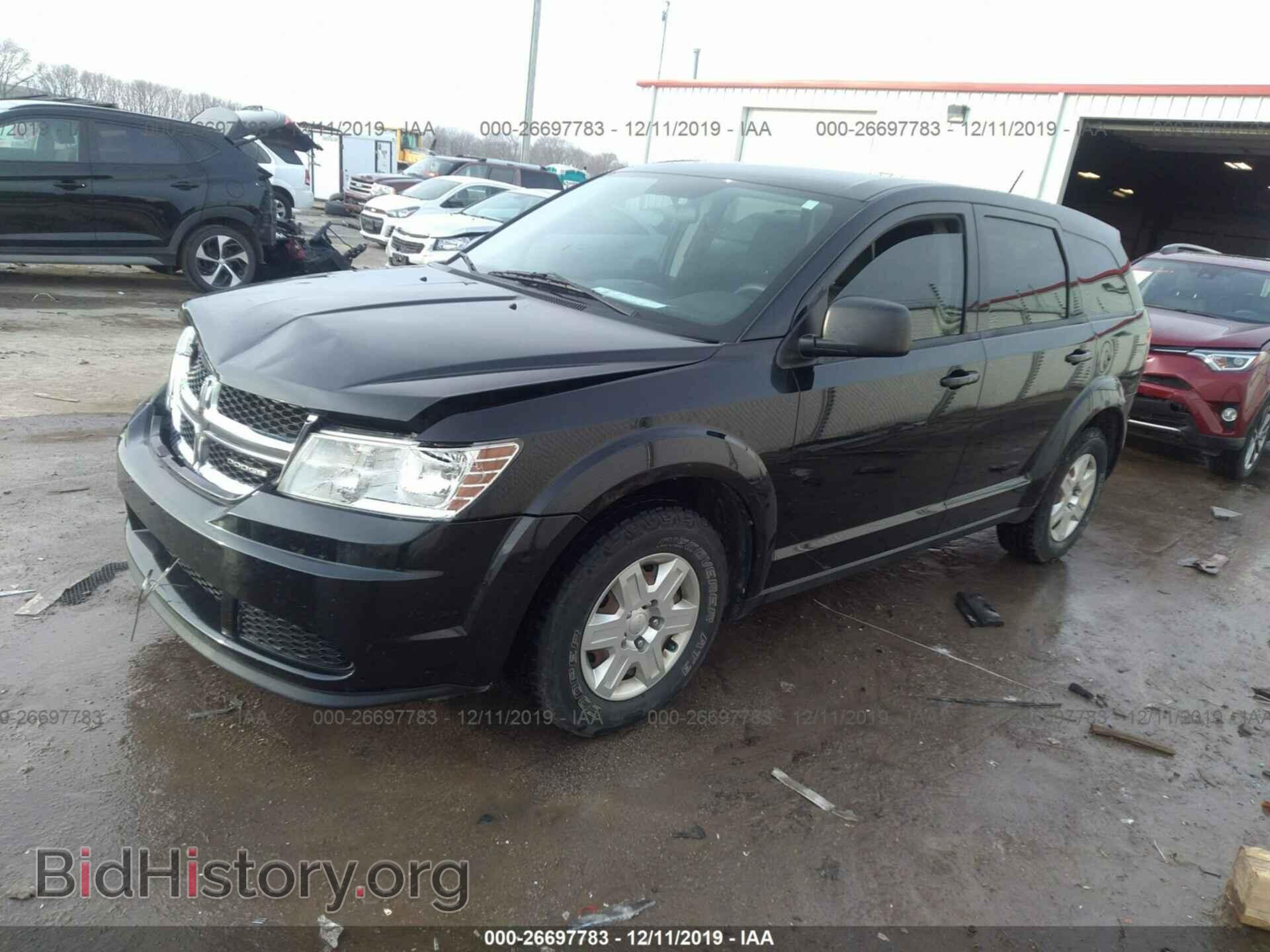 2012 DODGE JOURNEY - VIN: 3C4PDCAB4CT204439 - Фото 2