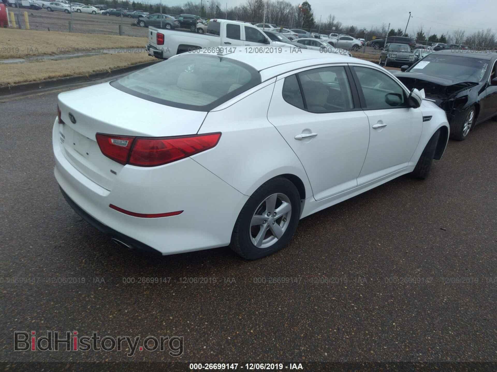 2015 KIA OPTIMA - VIN: KNAGM4A79F5593145 - Фото 4