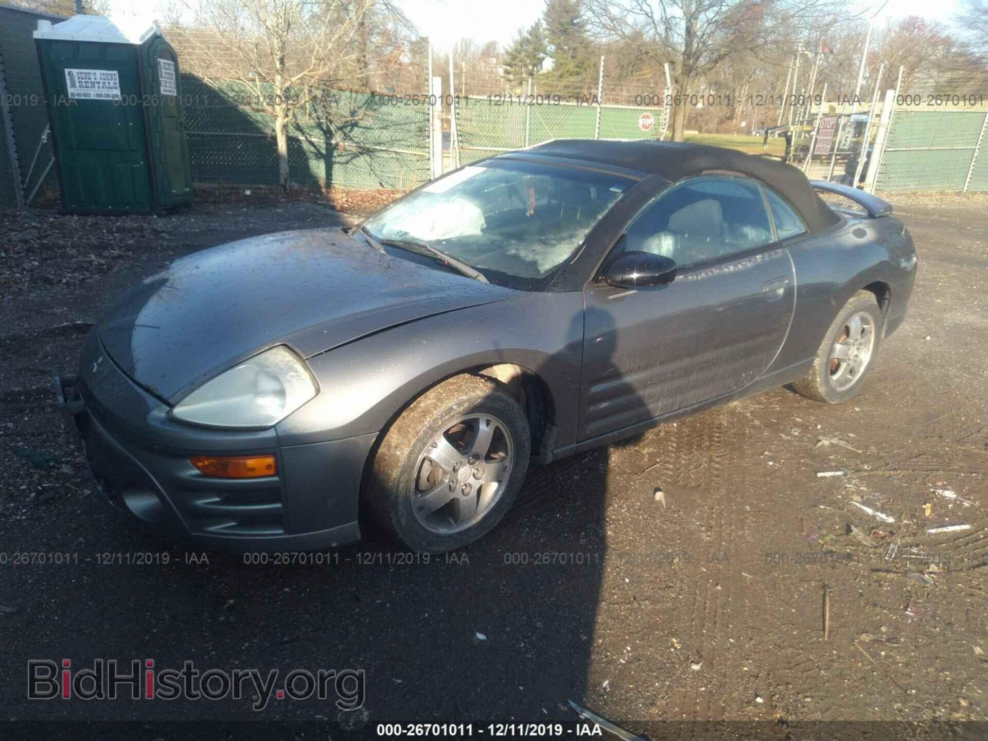 2003 MITSUBISHI ECLIPSE - VIN: 4A3AE45G23E138422 - Photo 2
