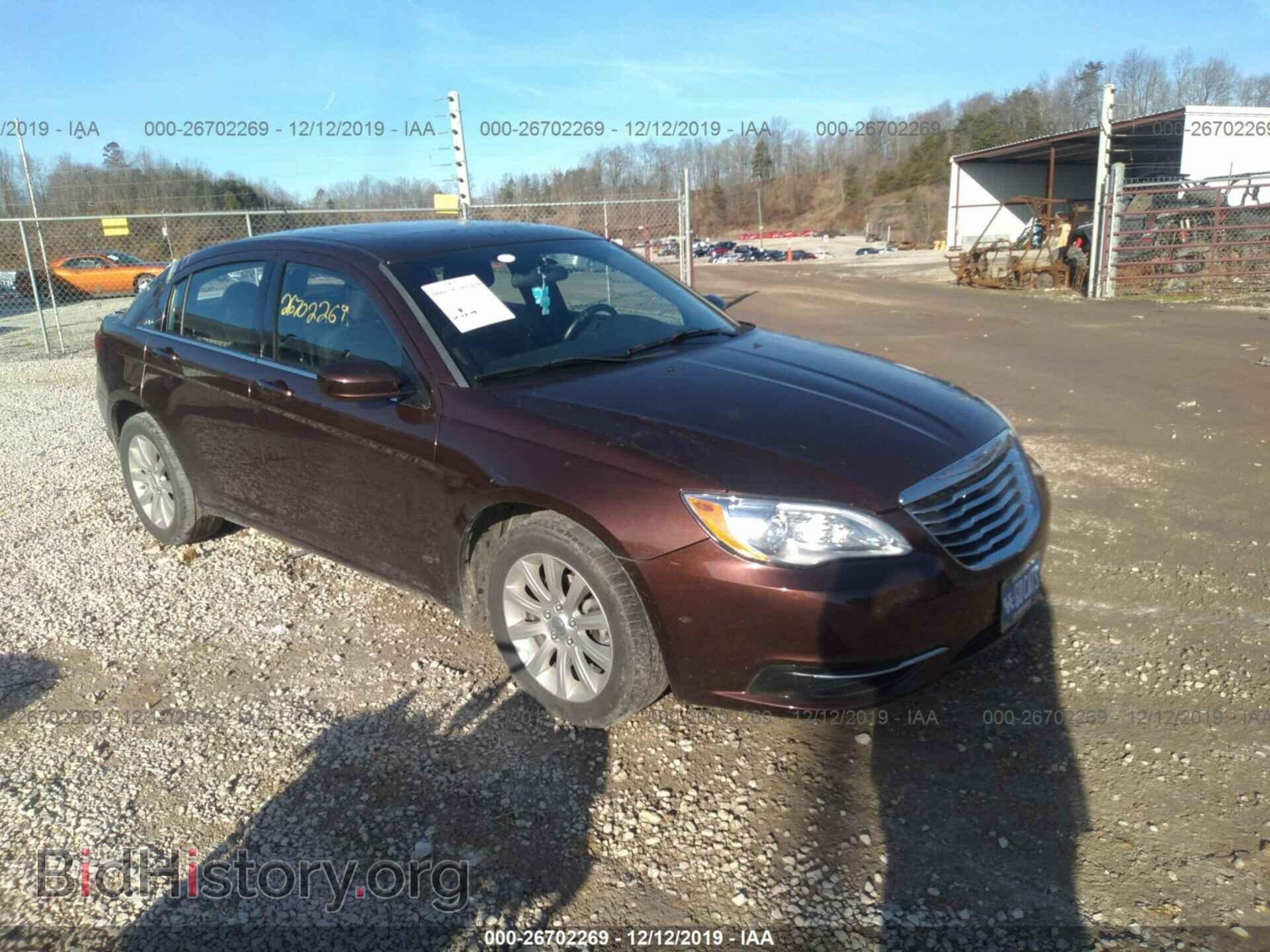 Фотография 1C3CCBBG5CN169694 - CHRYSLER 200 2012