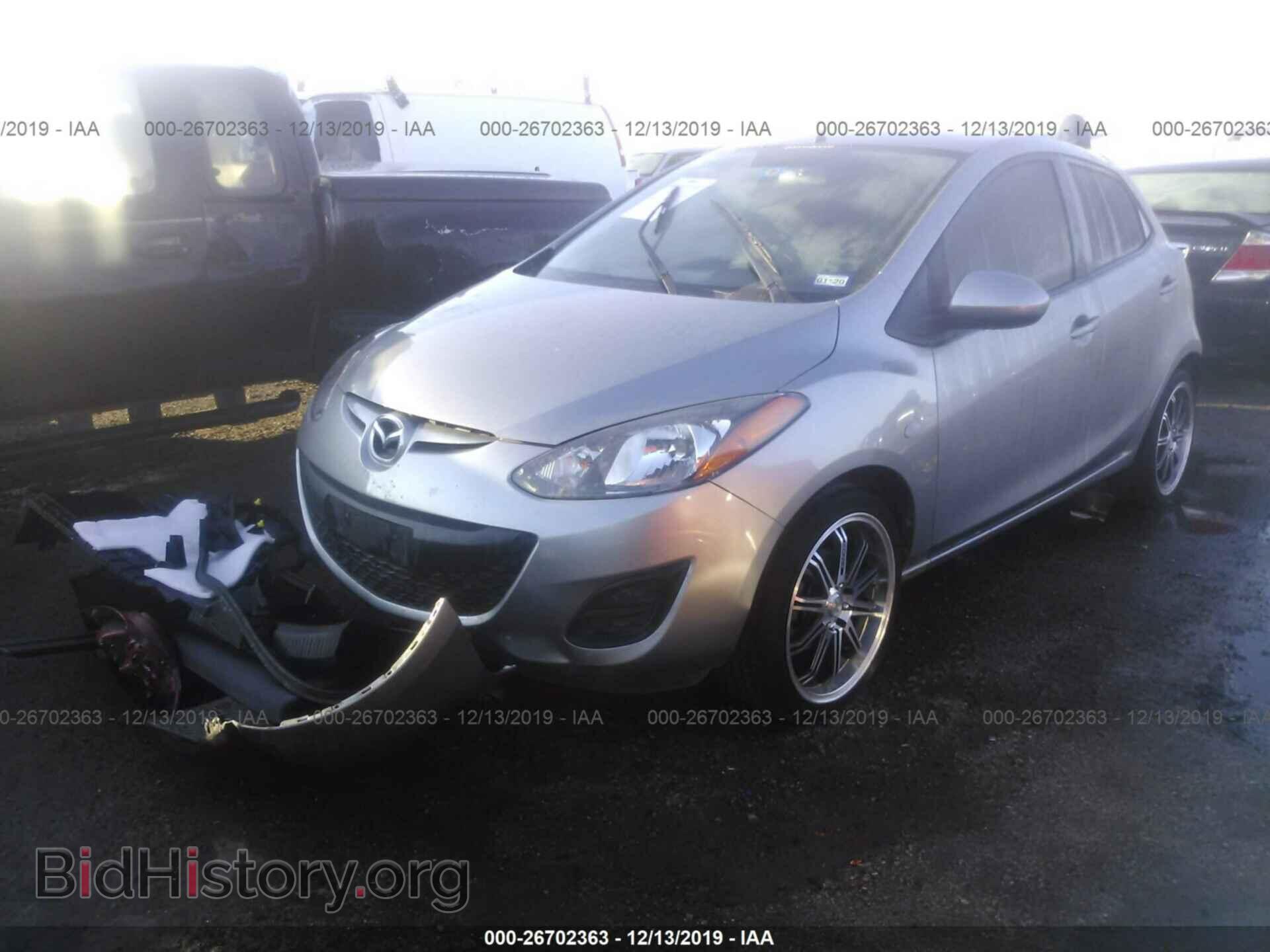 2011 MAZDA MAZDA2 - VIN: JM1DE1HY1B0102557 - Фото 2