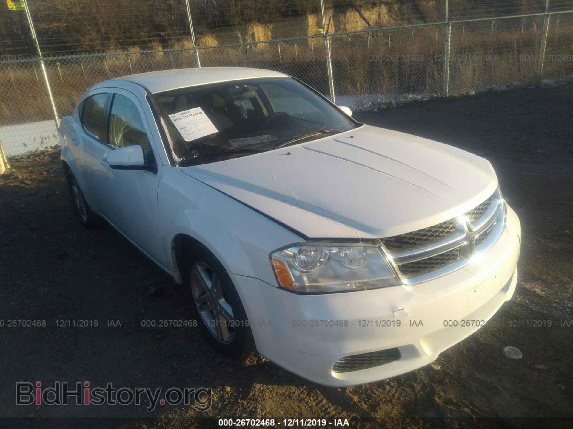 Photo 1C3CDZCB8CN219612 - DODGE AVENGER 2012