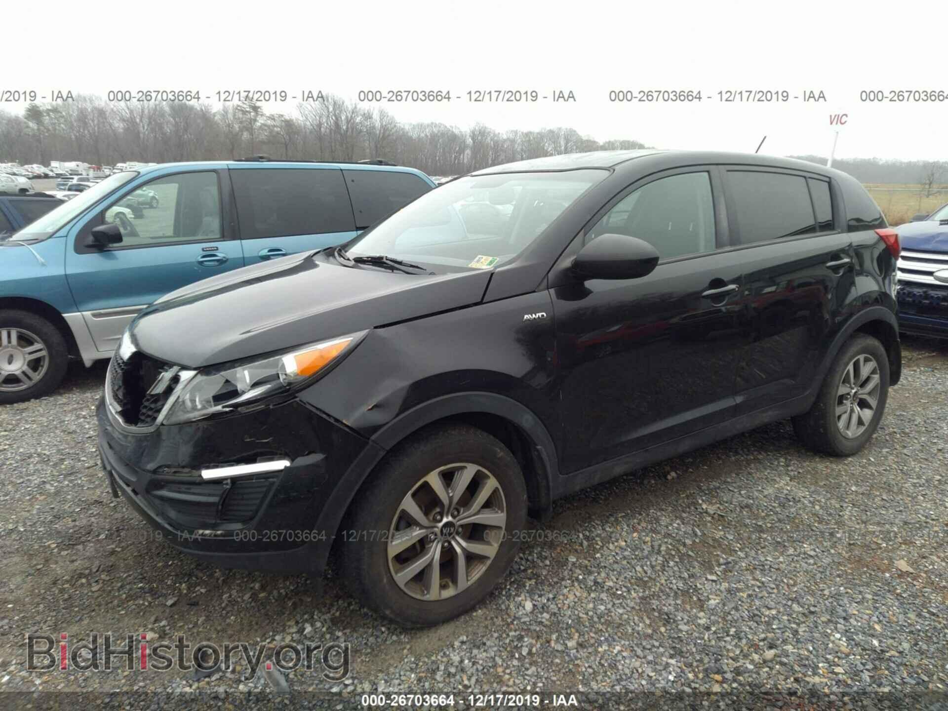 2014 KIA SPORTAGE - VIN: KNDPBCAC4E7586381 - Фото 2