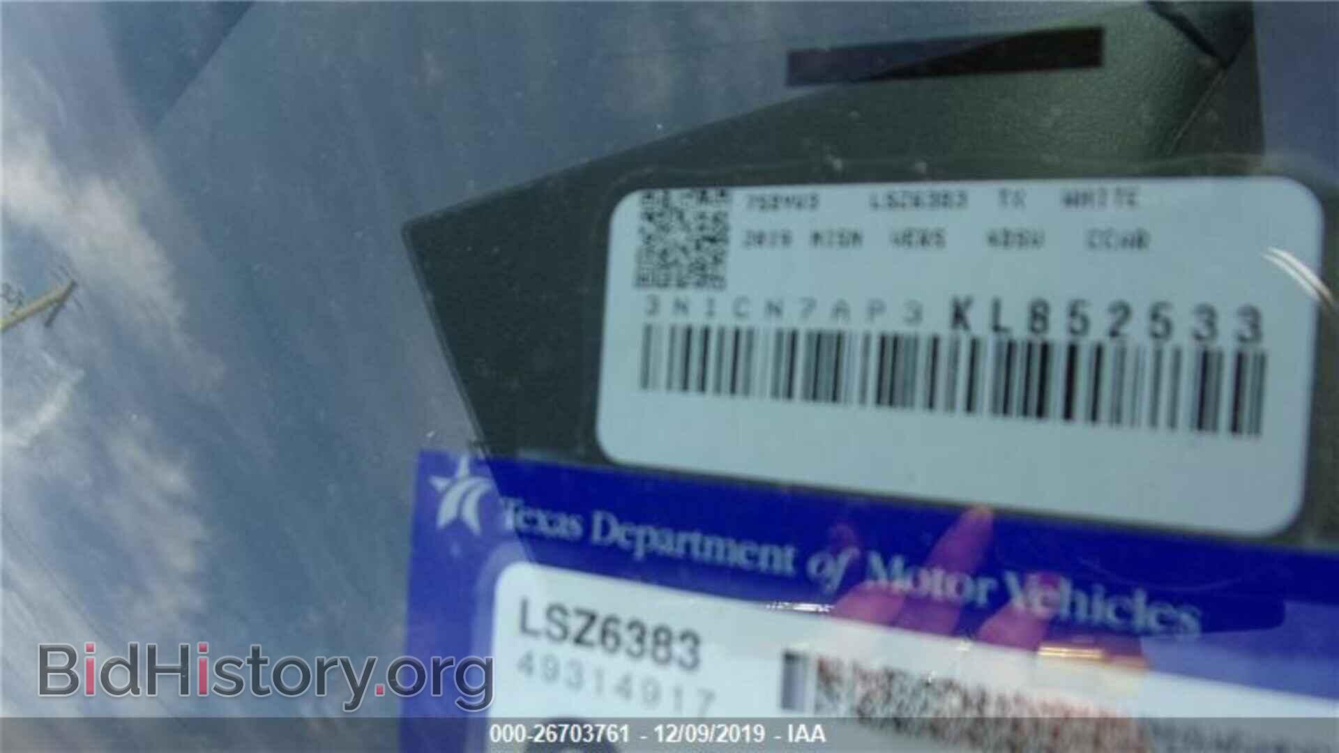 2019 NISSAN VERSA - VIN: 3N1CN7AP3KL852533 - Photo 6