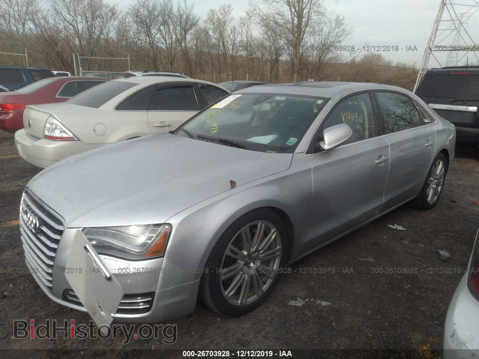 2012 AUDI A8 - VIN: WAURVAFD1CN016771 - Фото 2