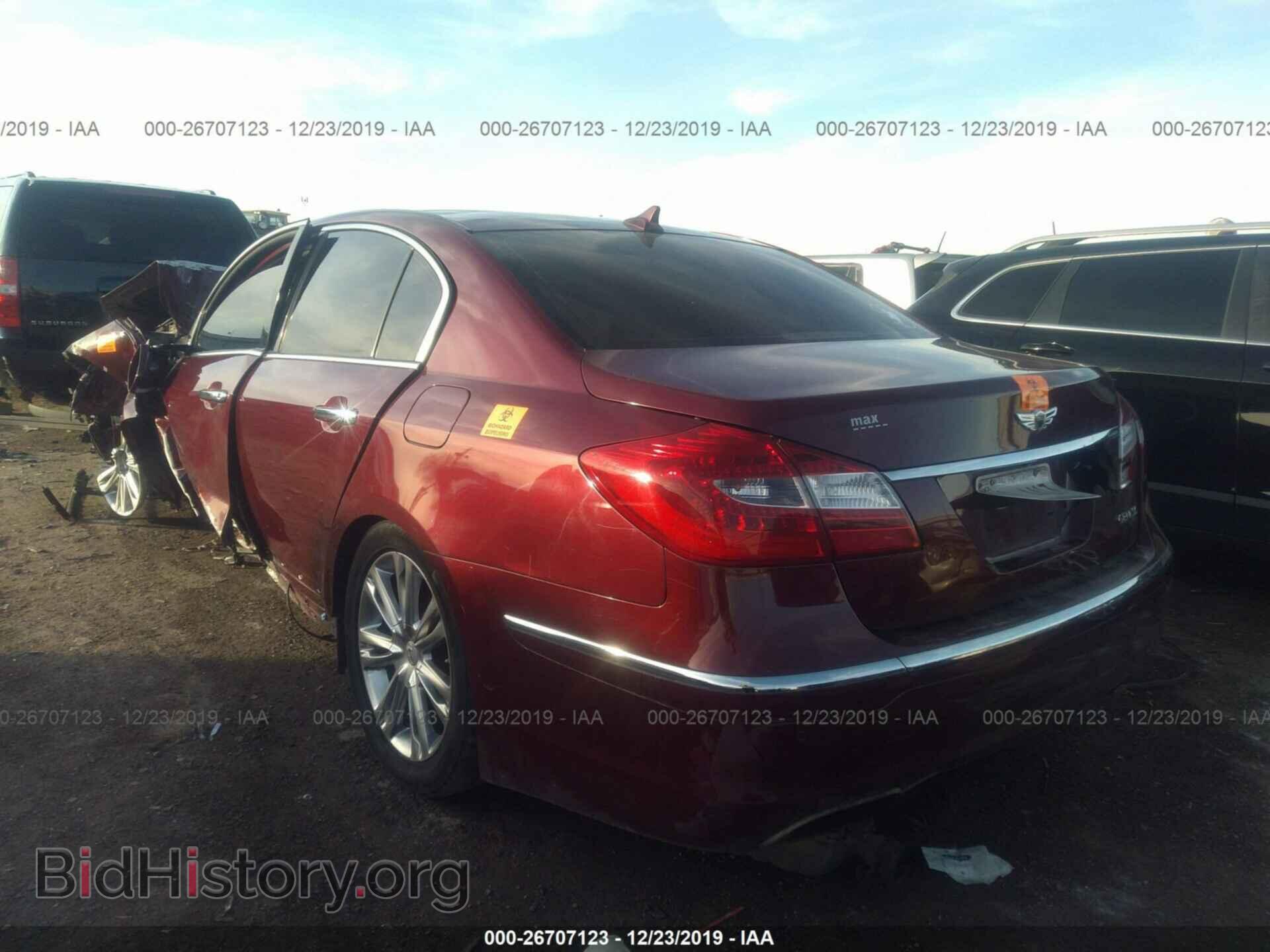 2012 HYUNDAI GENESIS - VIN: KMHGC4DD4CU189965 - Фото 3