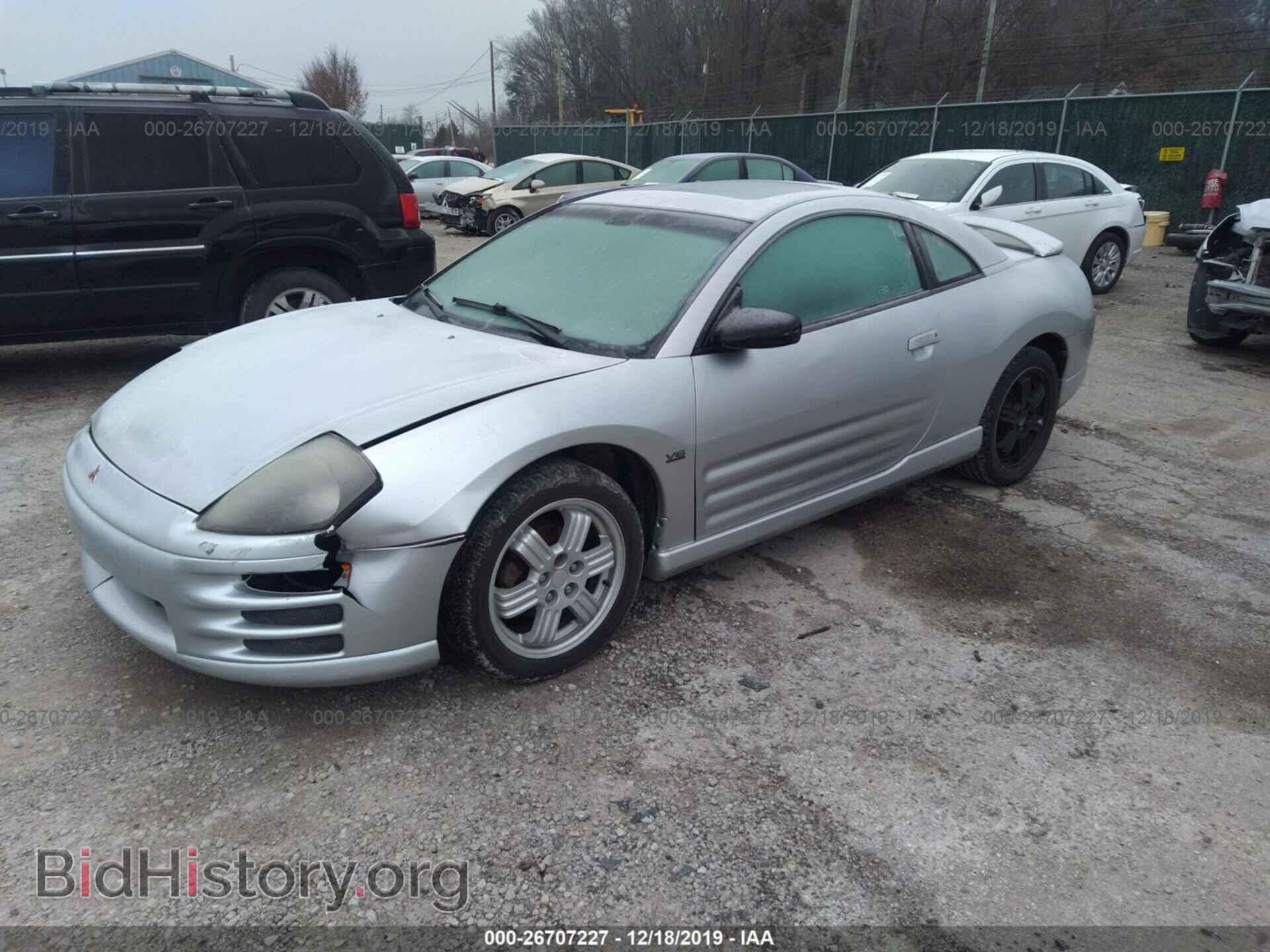 2001 MITSUBISHI ECLIPSE - VIN: 4A3AC54H91E134063 - Фото 2