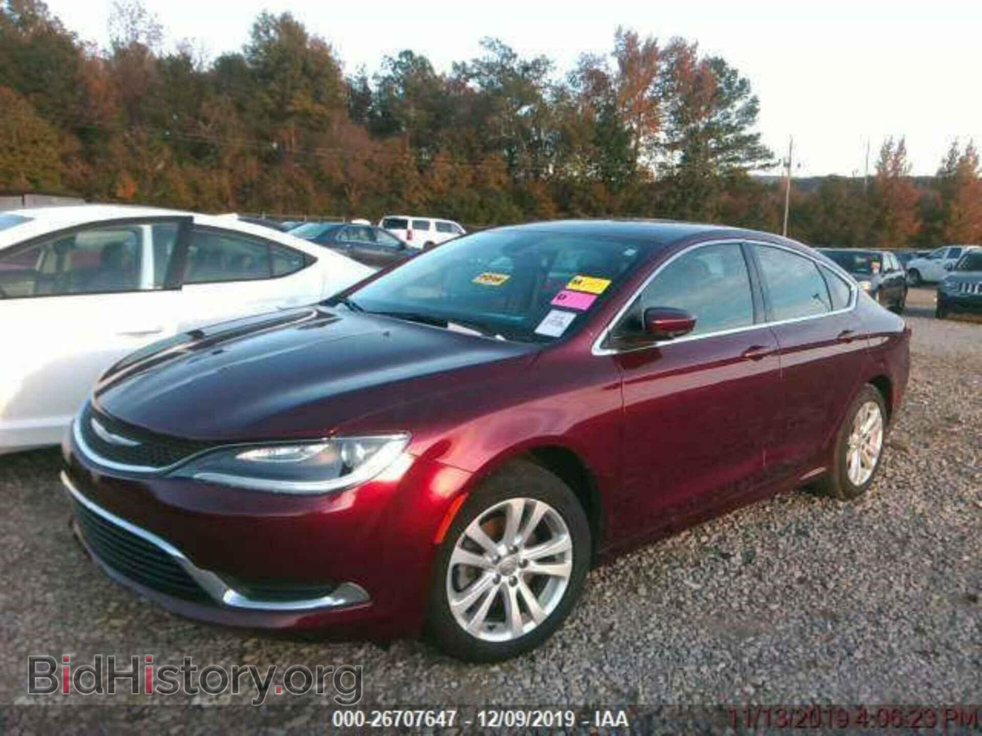 Фотография 1C3CCCAB6GN132977 - CHRYSLER 200 2016