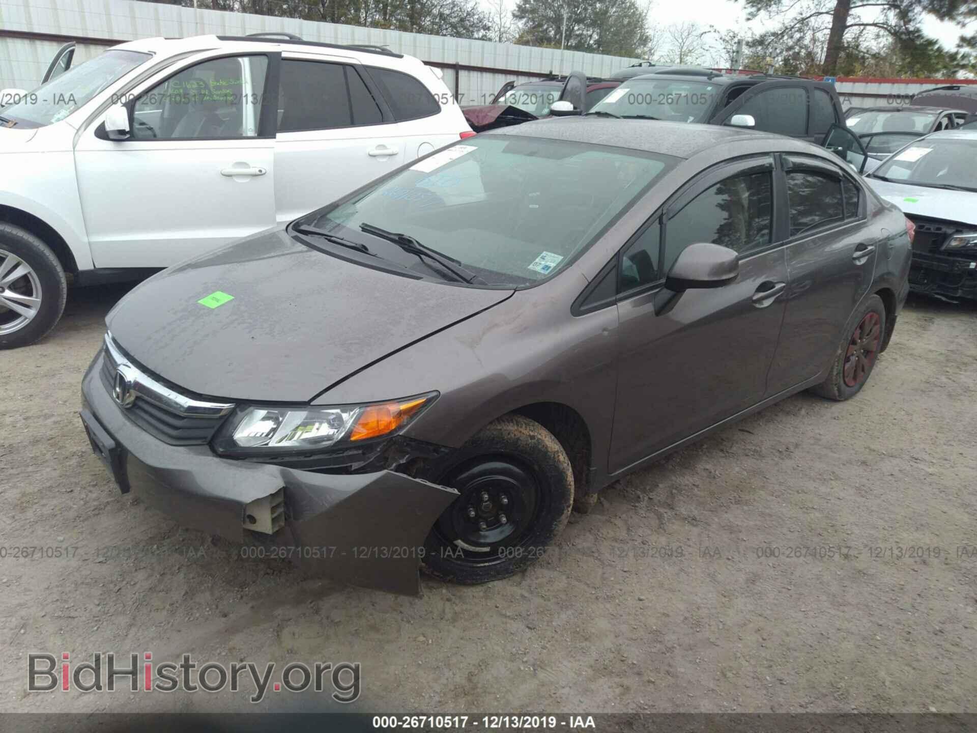 2012 HONDA CIVIC - VIN: JHMFB2F54CS001887 - Фото 2