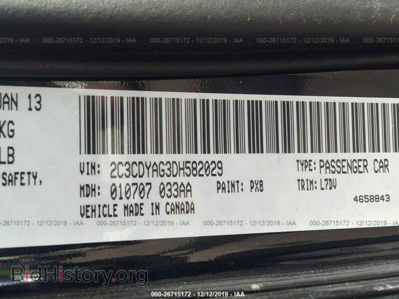 2013 Dodge CHALLENGER (VIN 2C3CDYAG3DH582029) — фото 9 из 11