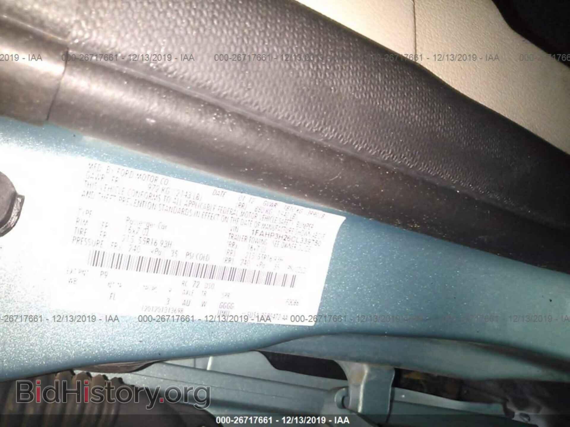 2012 FORD FOCUS - VIN: 1FAHP3H26CL339750 - Фото 9